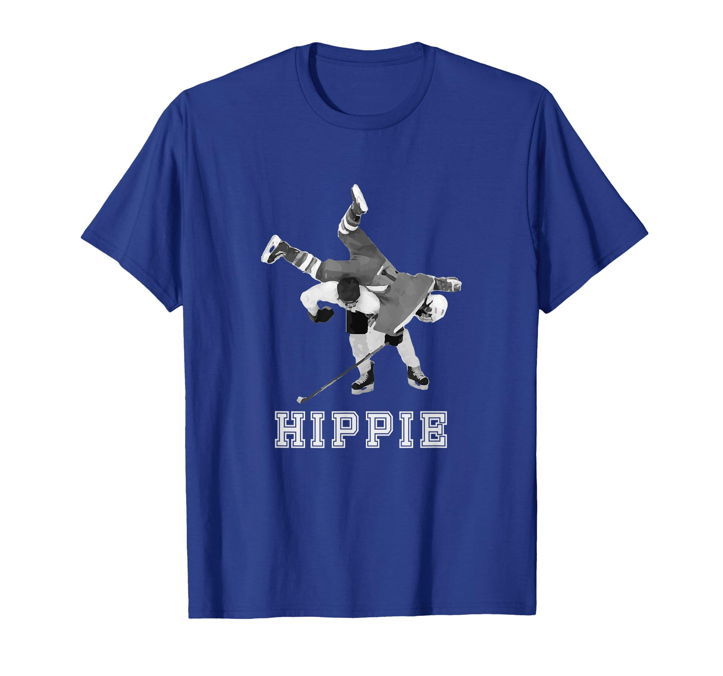 Hippie Hip Check T-shirt Hockey Tee T-Shirt