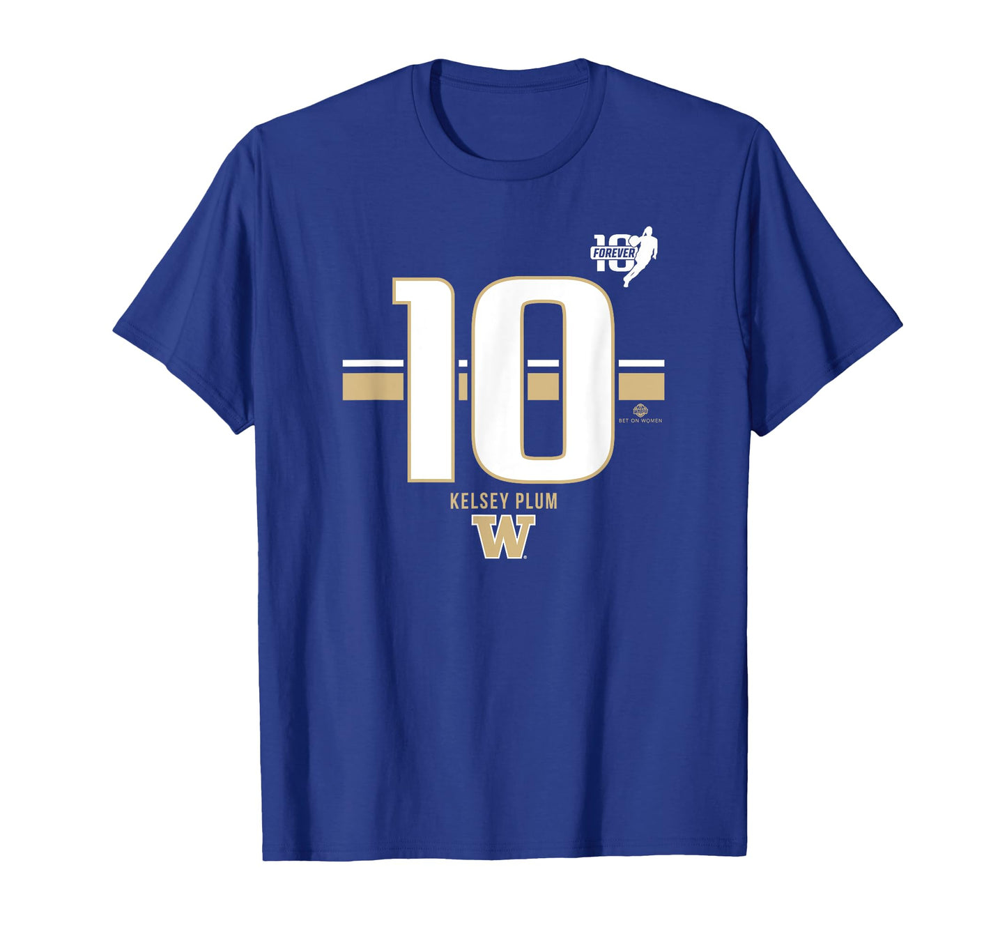 Washington Basketball: Kelsey Plum 10 Stripe T-Shirt