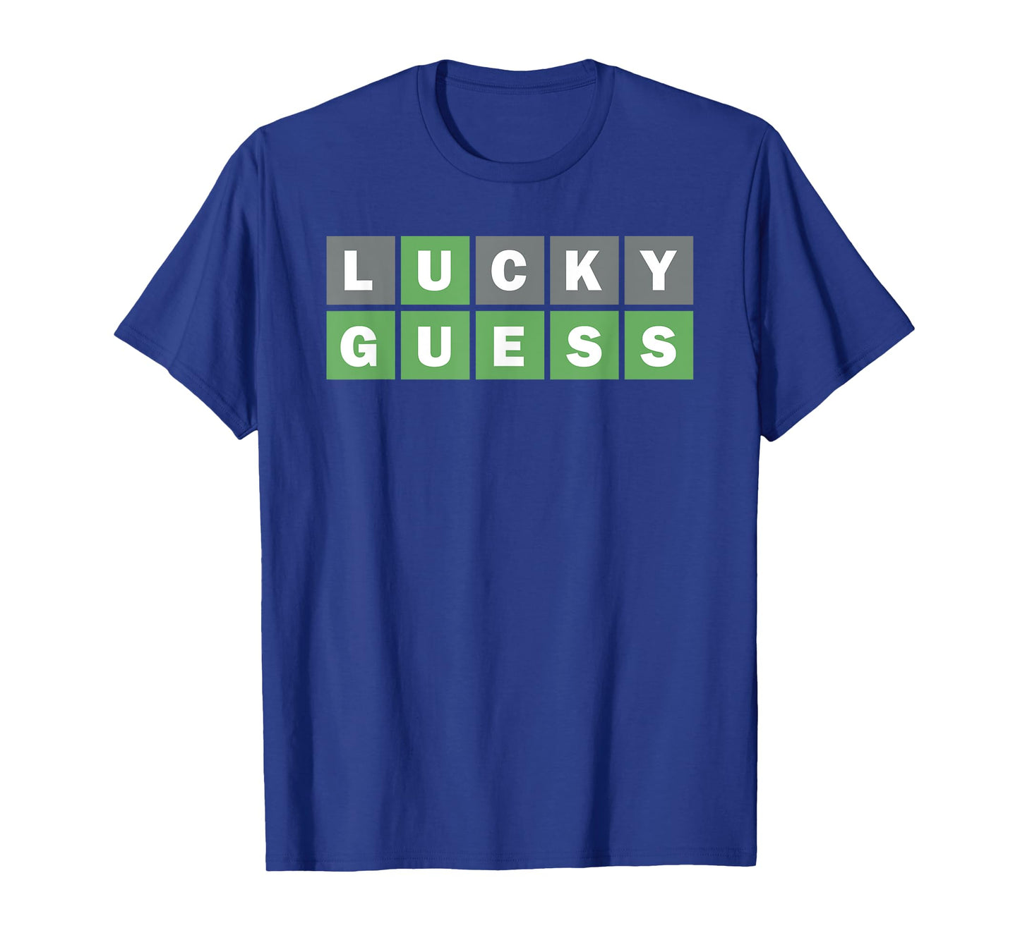 Lucky Guess, Five-Letter Word Guessing Game, Fun Word Puzzle T-Shirt