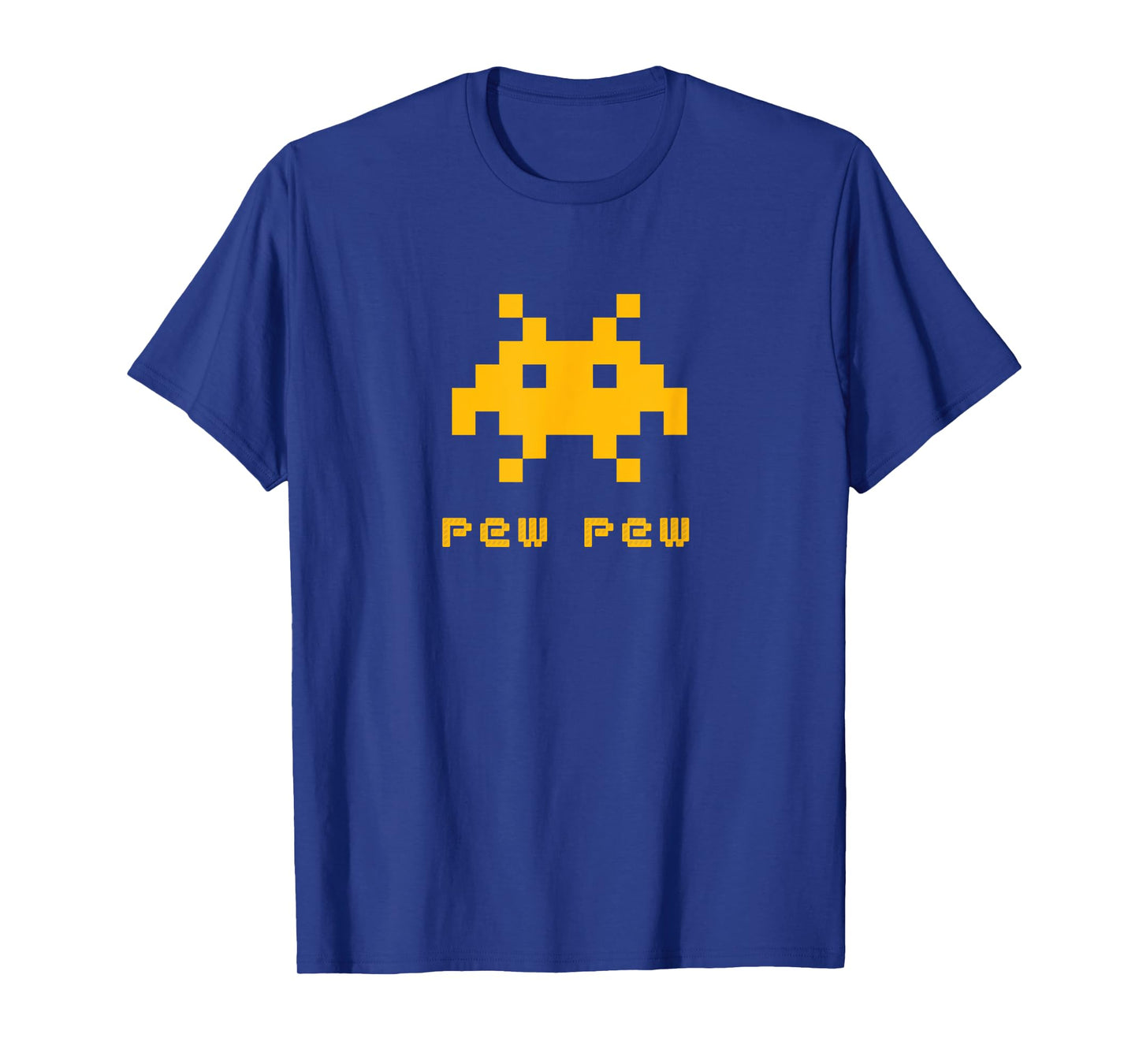 Alien Invaders Pew Pew Space 8-bit Retro Video Game Gift T-Shirt