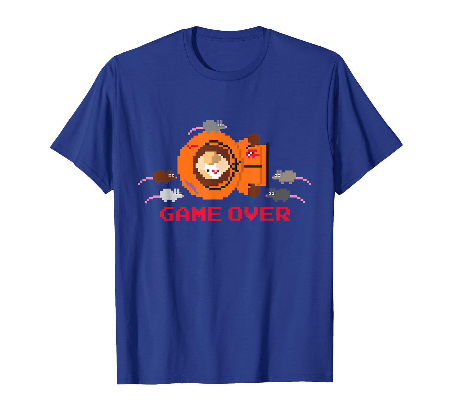 South Park Cartoon Game Over Pixelated Kenny And Rats T-Shirt
