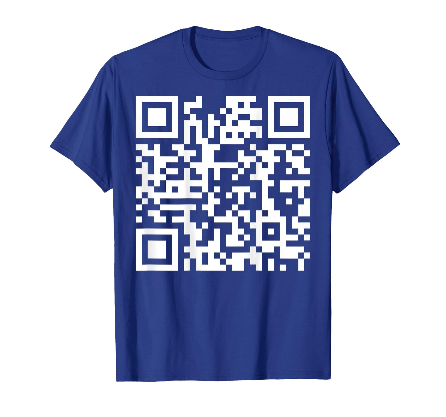 (On Back) Funny QR Fck You Code Middle Finger Saying Quote T-Shirt