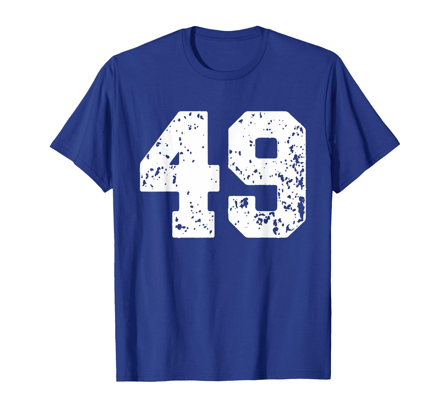 Number 49 White Best Classic College Style Birthday Funny T-Shirt