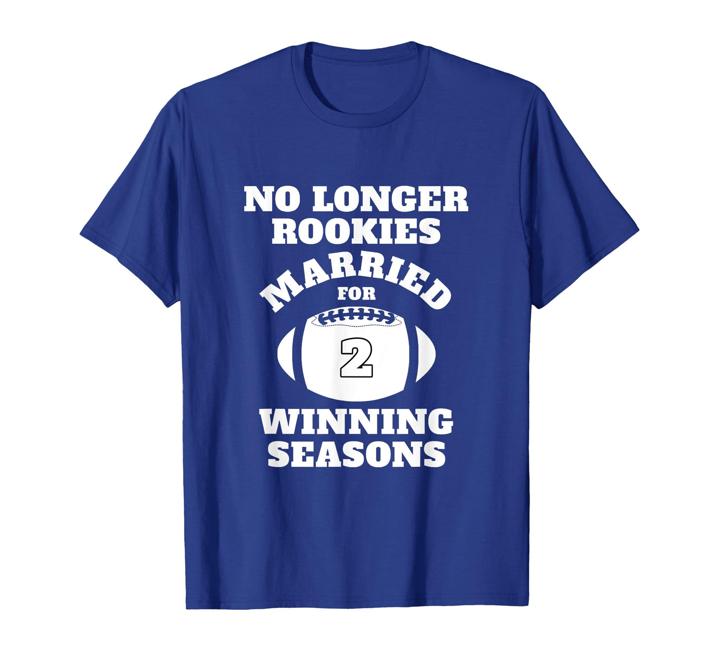 2nd Wedding Anniversary Gift Football Him Husband Her Shirt T-Shirt