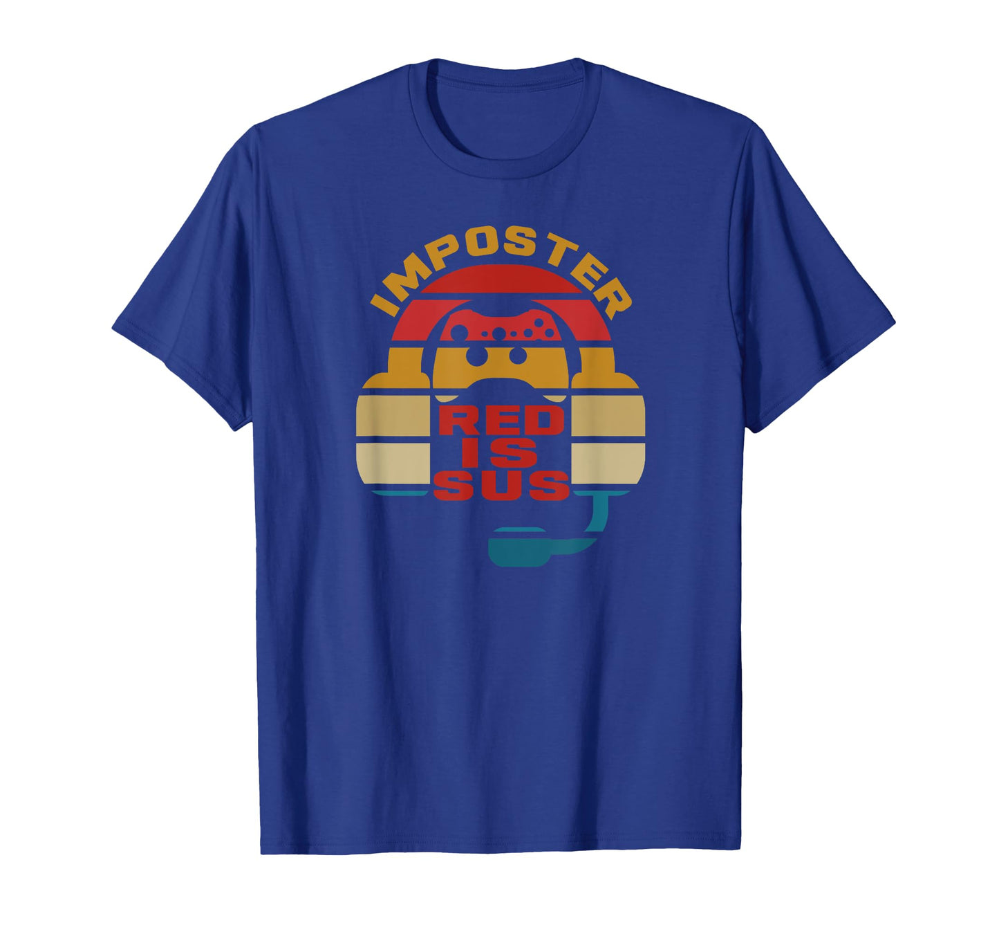Imposter T Shirt Red Is Sus Gamer Gaming Retro Tees T-Shirt