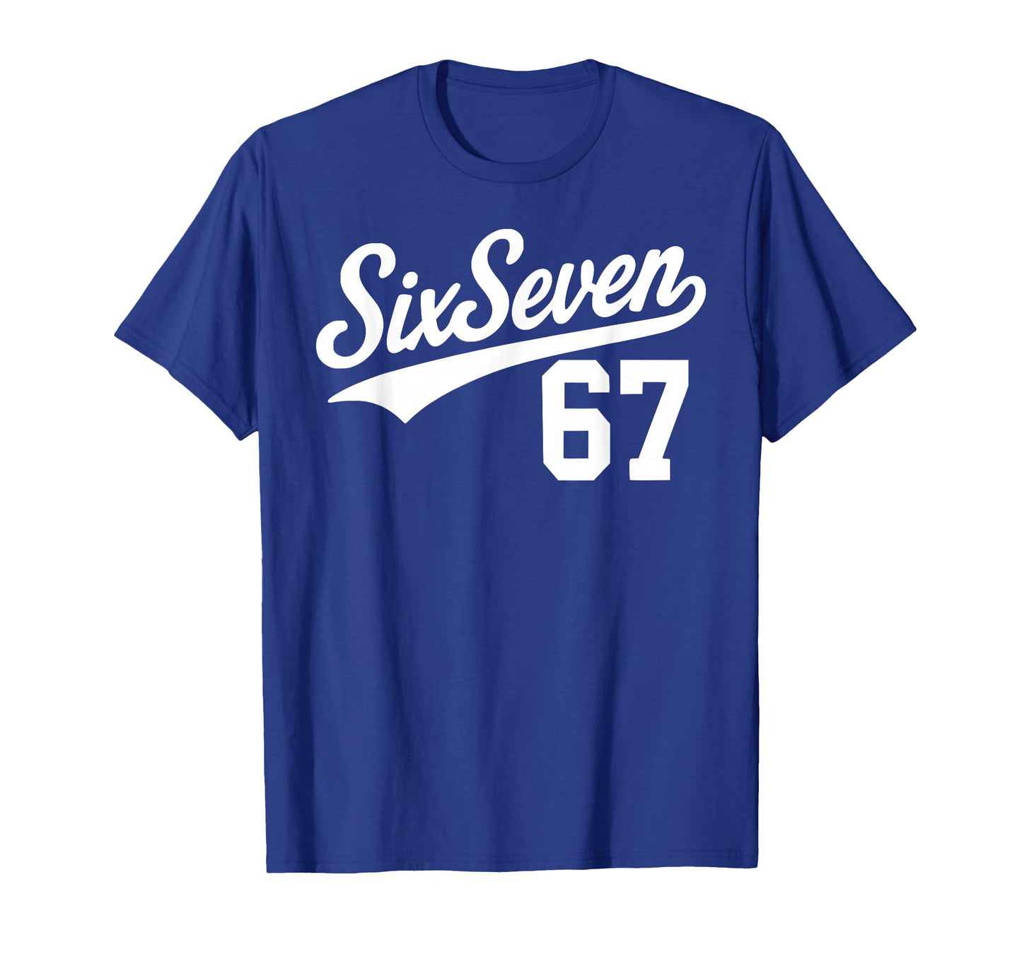 Six Seven Baseball Style Number 67 Sports Slang Meme Kids T-Shirt