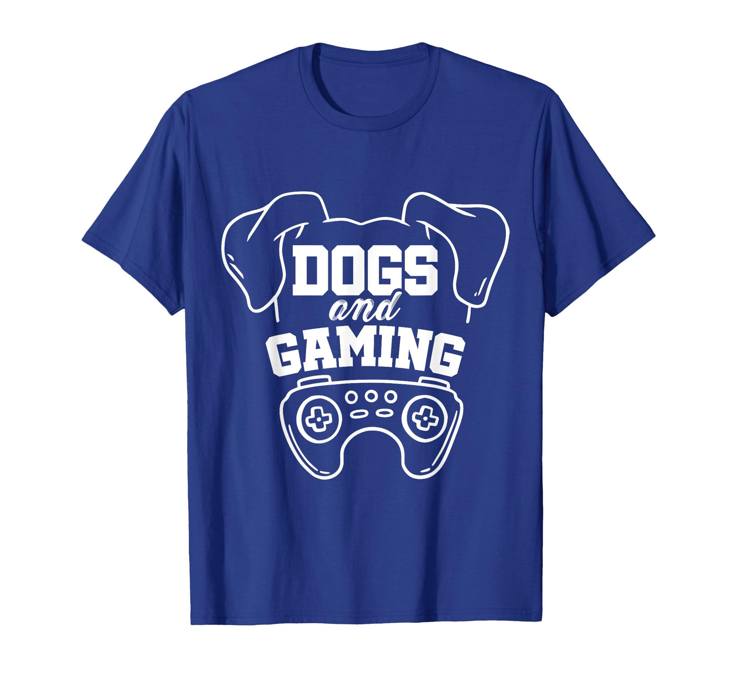 Dogs And Gaming Gamer Video Game Player Games Nerd Geek T-Shirt