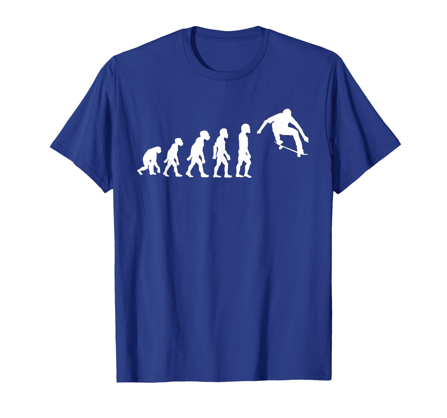 Funny Human Skateboarding Evolution Skater Skateboarder T-Shirt