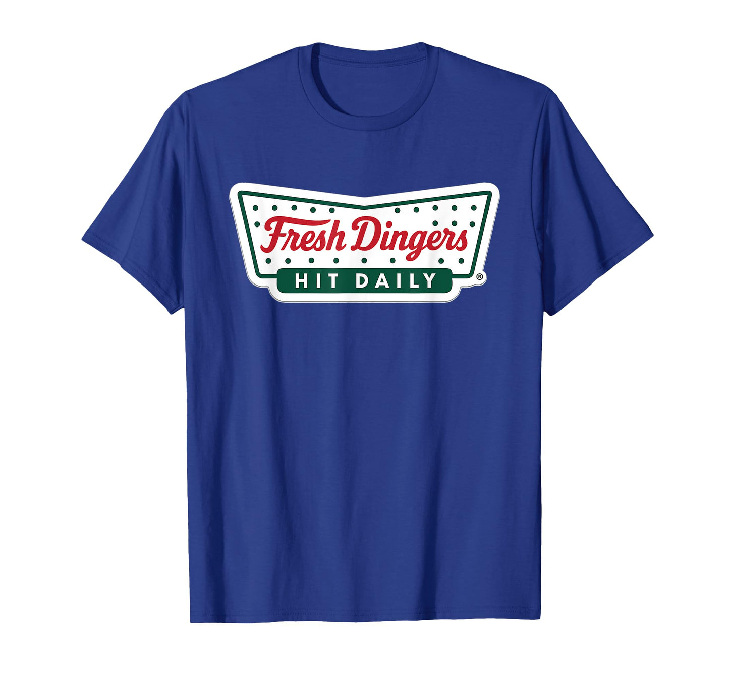 Baseball Fresh Dingers Retro Logo Hit Daily Parody T-Shirt