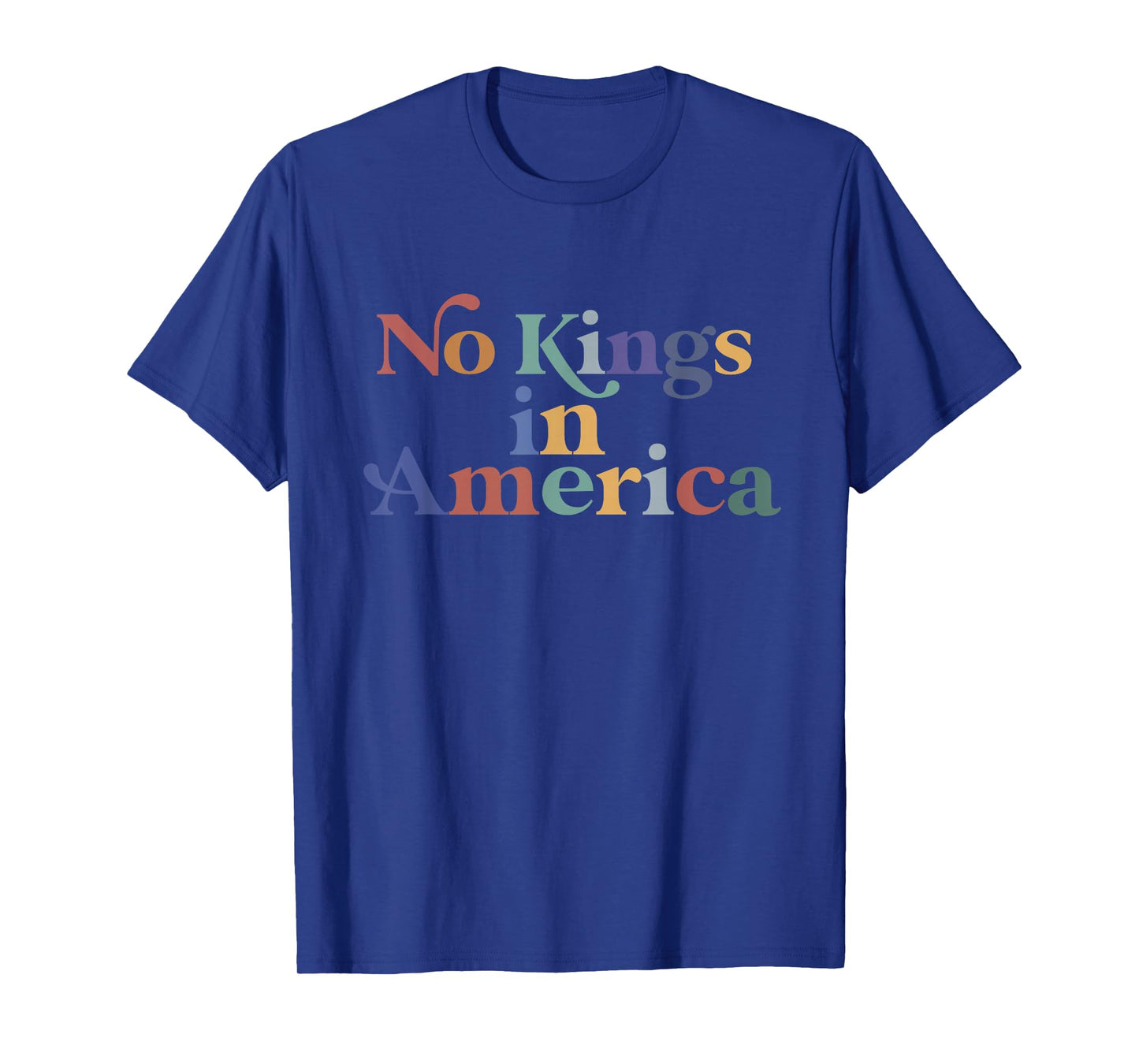No Kings in America flag Protest Save Democracy T-Shirt
