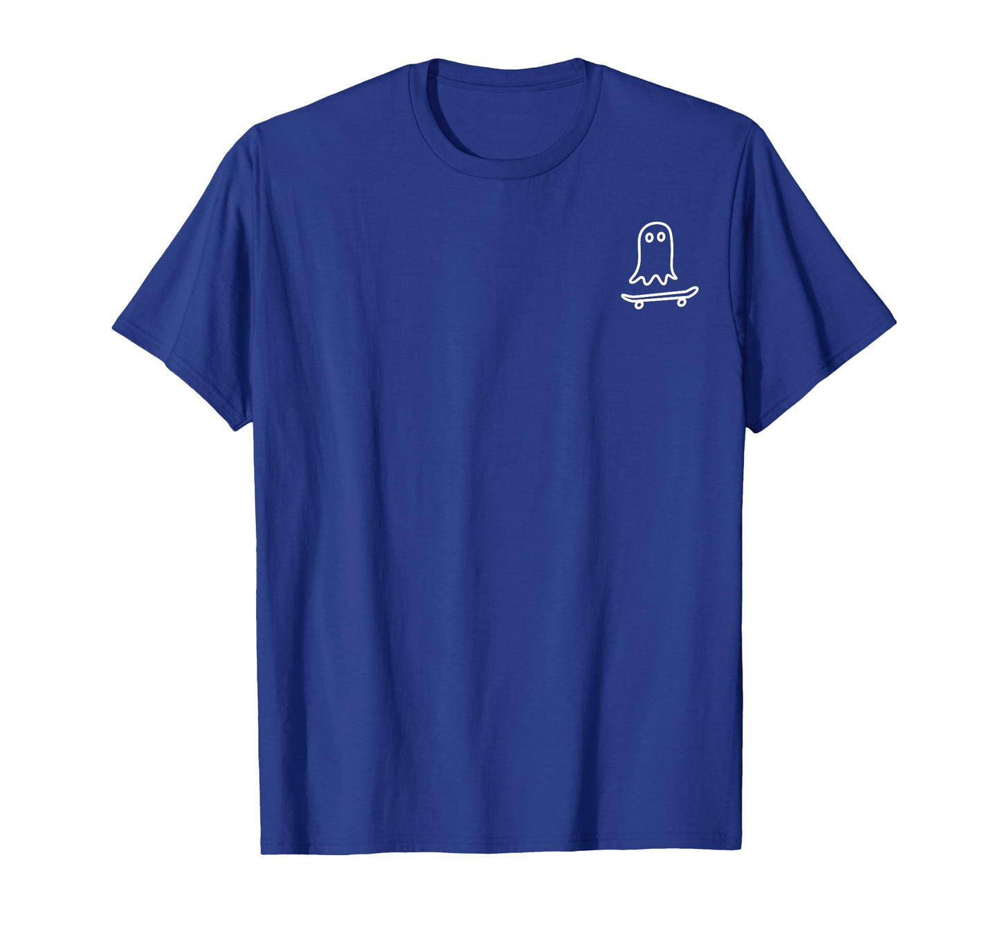 Ghost Skateboard Lazy Halloween Skateboarding T-Shirt