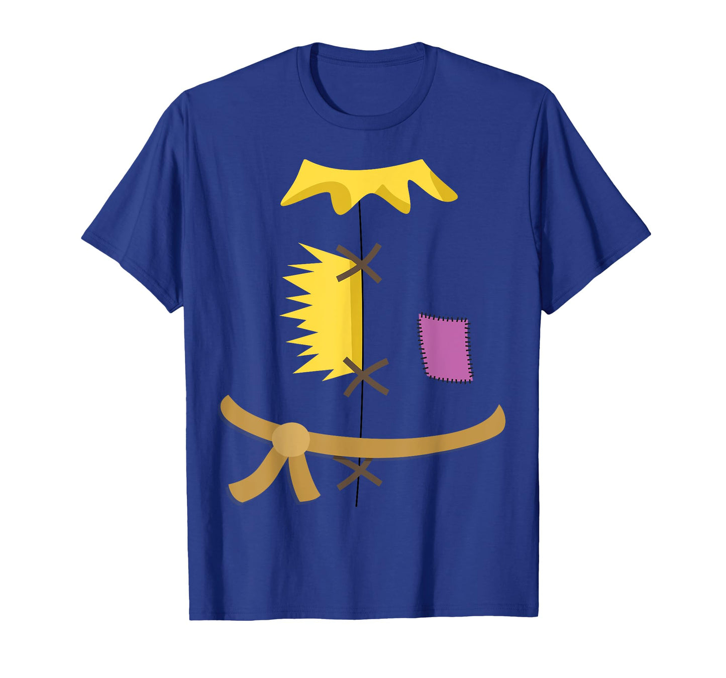 Scarecrow Costume Shirt Halloween Wizard of Oz Patch Vintage T-Shirt