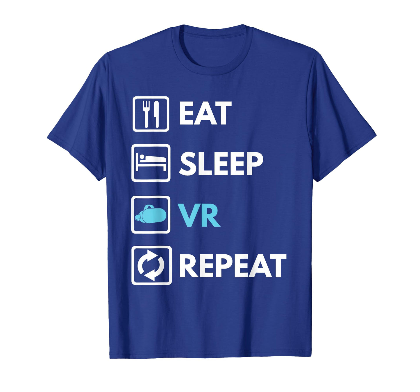 Eat Sleep VR Repeat Funny VR Gamer Boy VR Athlete T-Shirt
