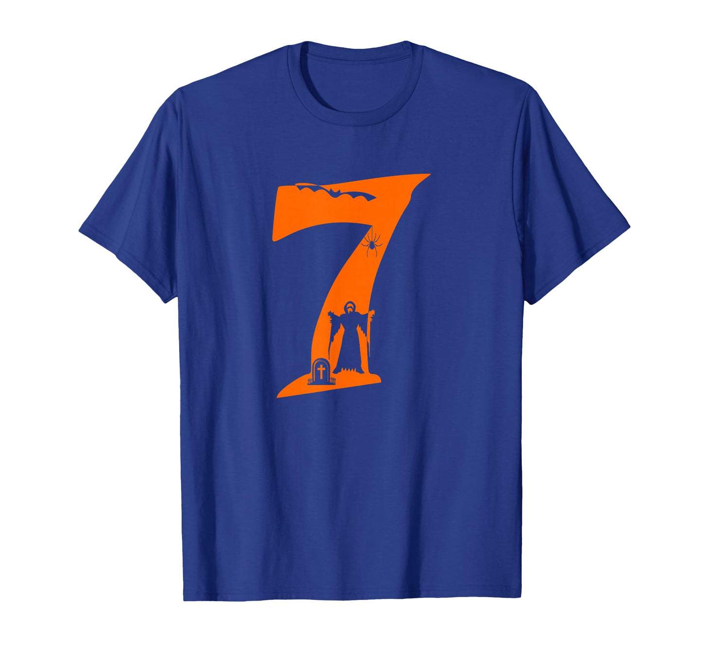 Number 7 Funny Meme Saying 6 7 Six Seven Scary Halloween Boy T-Shirt
