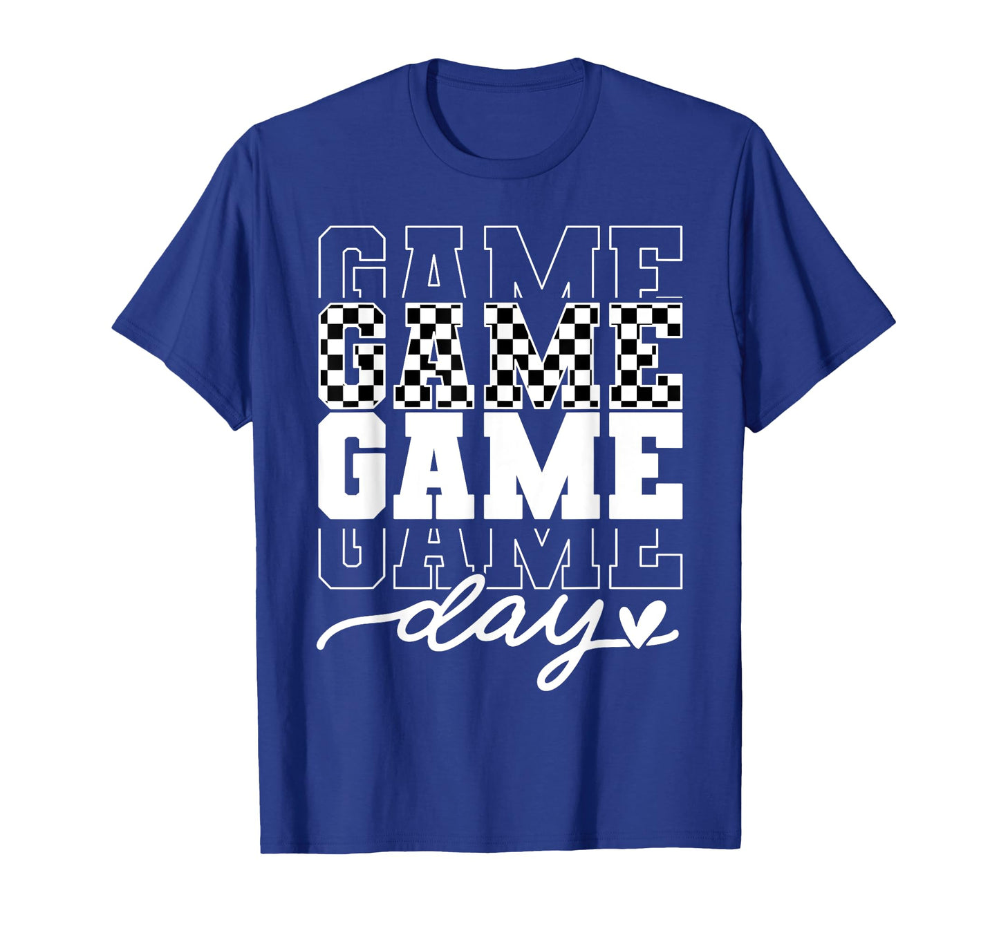 Funny Checkered Game Day Men Women Kids T-Shirt