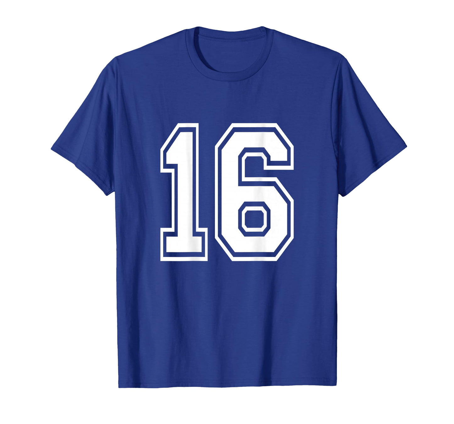 Number 16 Shirt Sports Player Number BACK of Shirt T-Shirt