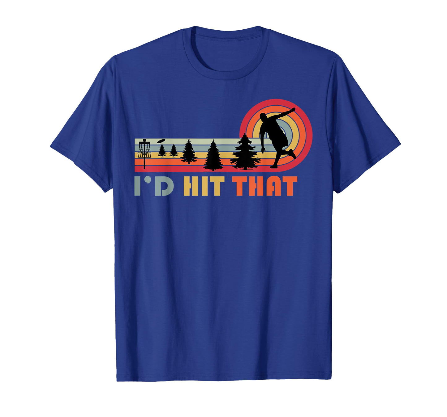 Disc Golf I'd Hit That Frisbee Funny Golfer Retro Men Dad T-Shirt