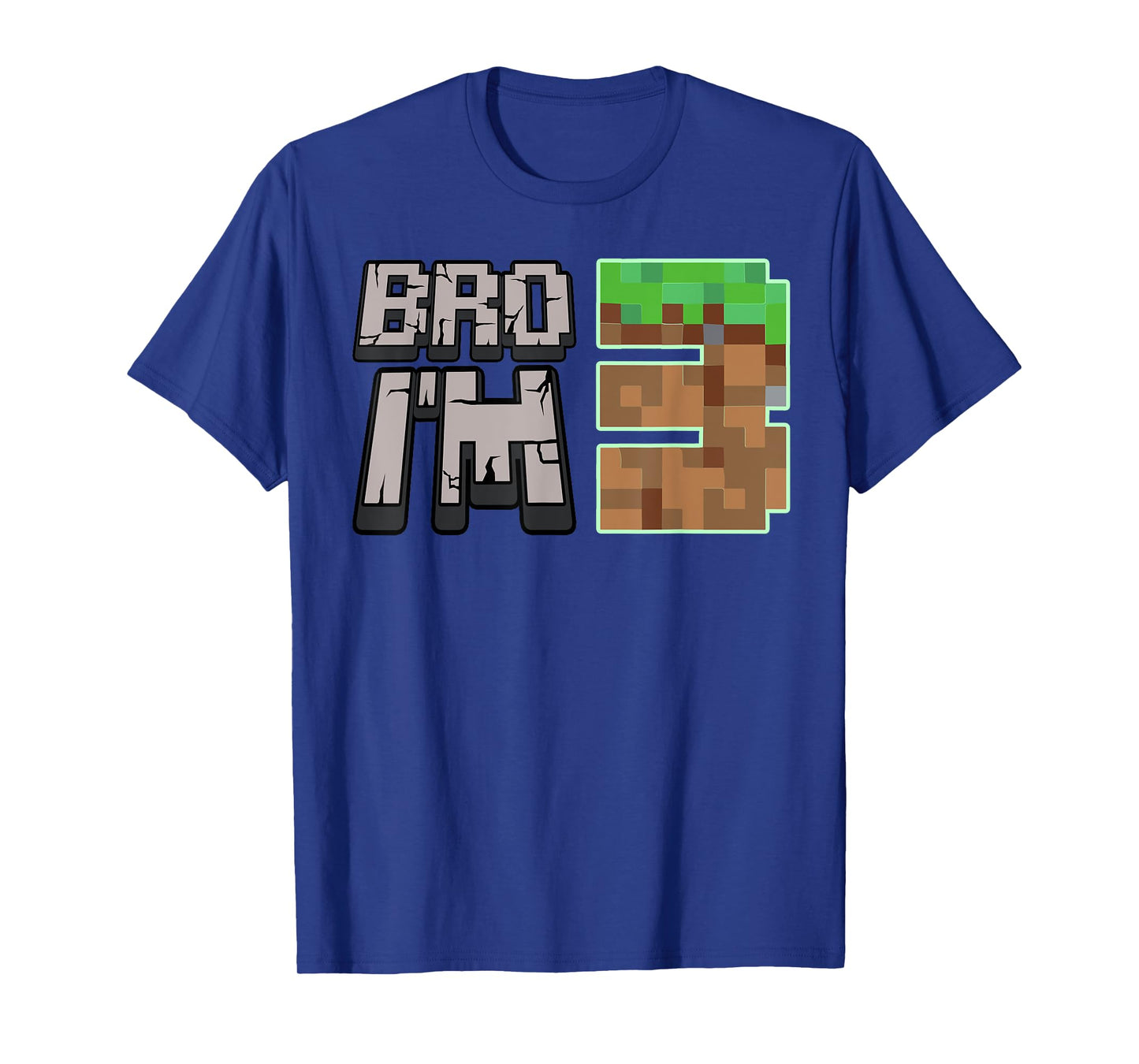3rd Birthday Boy, Bro I'm 3 Year Old Gamer Pixel Number T-Shirt