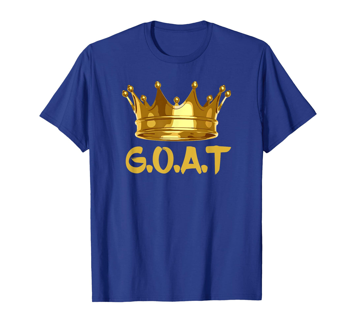 Retro Golden Crown G.O.A.T Gift Men Women T-Shirt