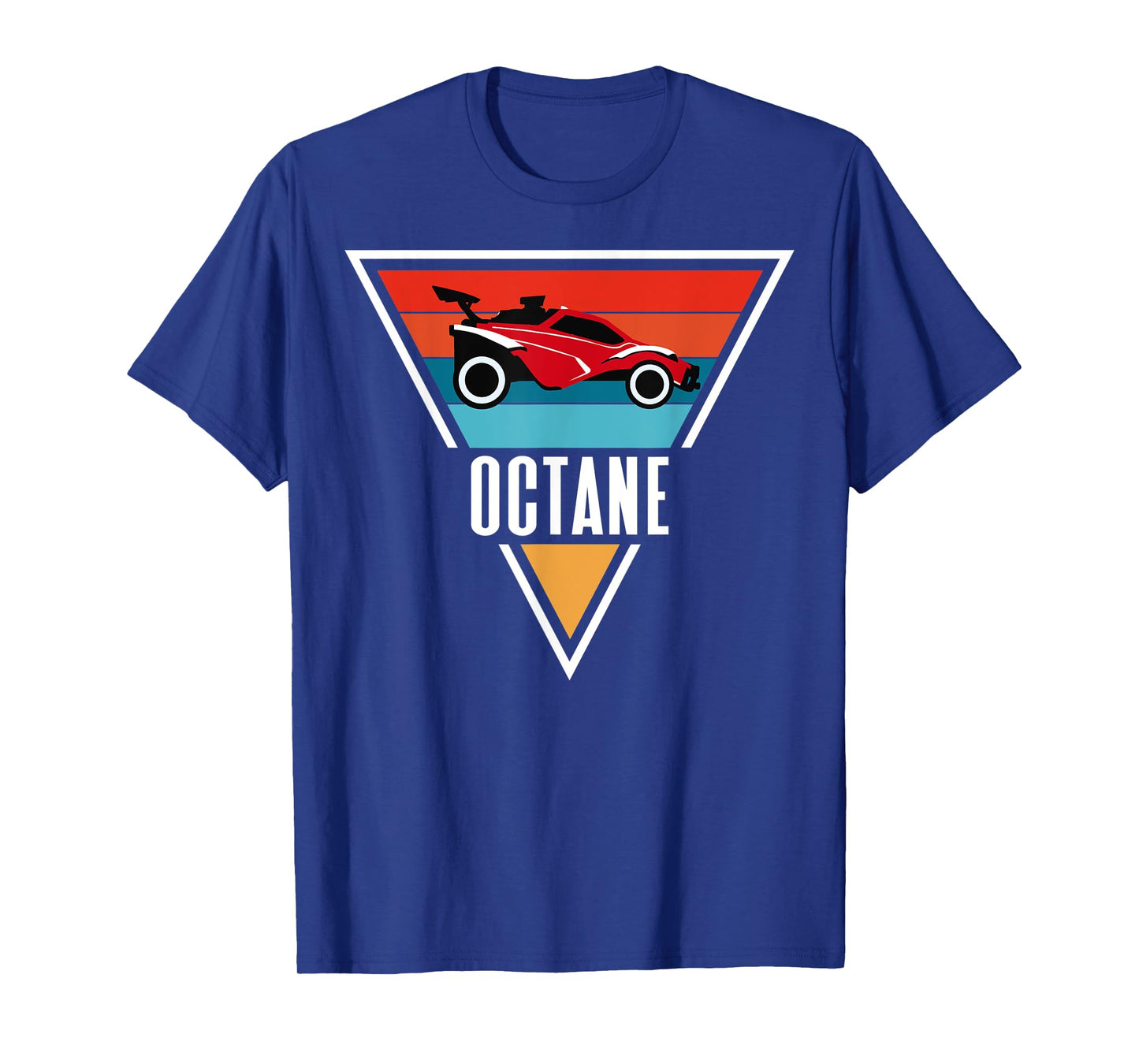 Octane Rocket Soccer Retro Sunset Distressed Graphic Pullove T-Shirt