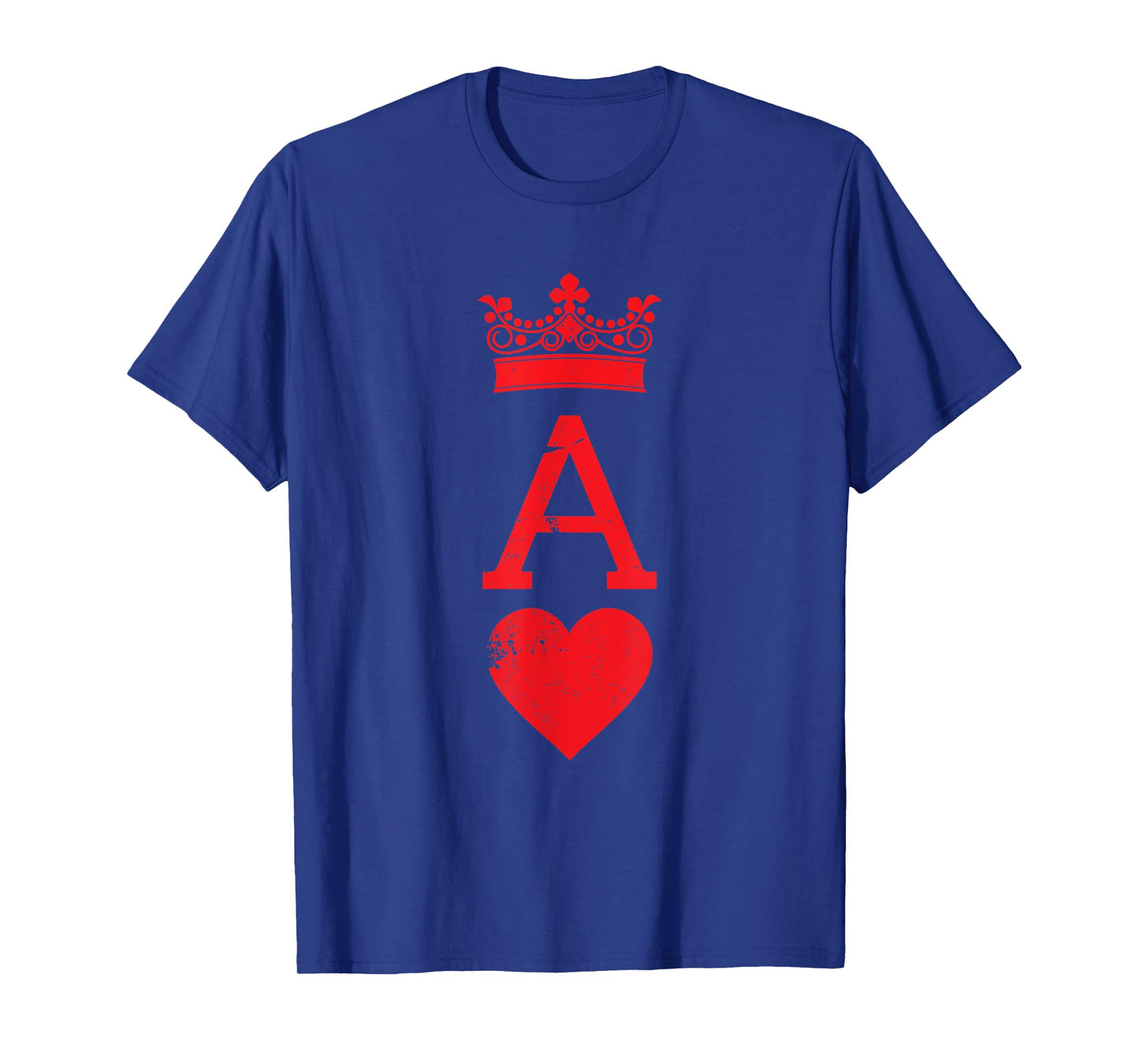 Ace of Hearts Blackjack Cards Halloween Matching Couple T-Shirt