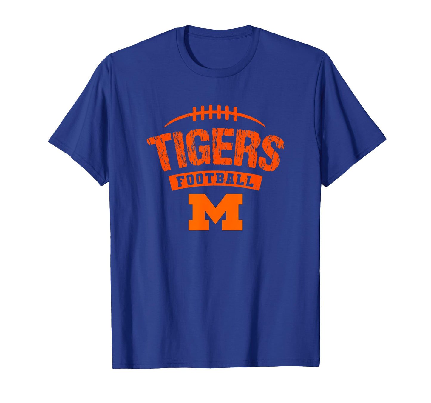 Massillon Tigers Logo Football Distressed HS T-Shirt