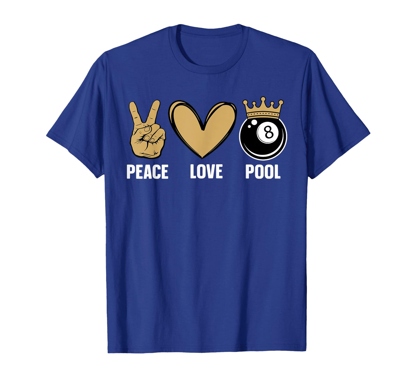 Cool Pool Design For Men Women Billiards 8 Ball Pool Player T-Shirt