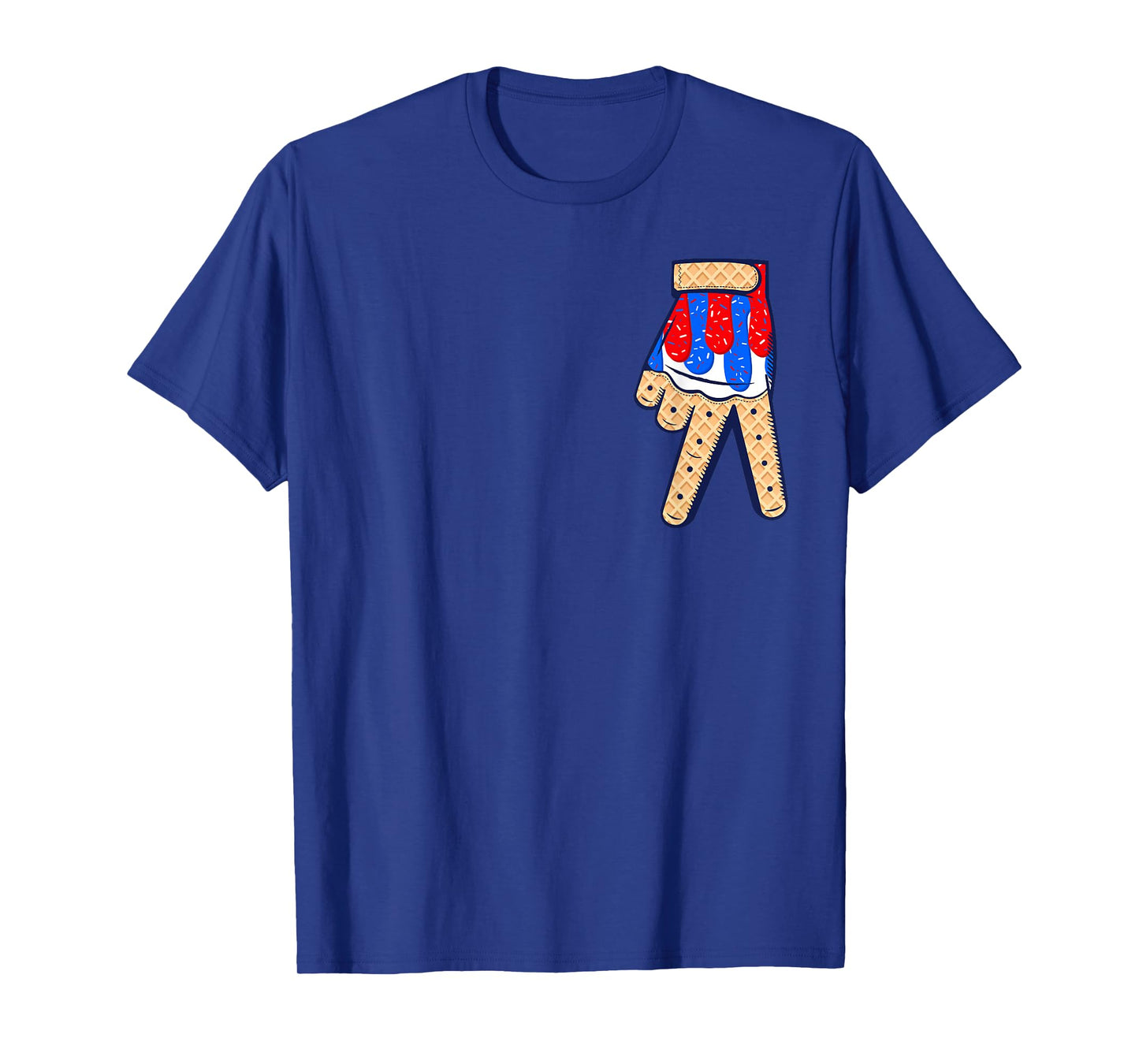 Baseball Ice Cream Drip Boys Home Plate Glove Respect Drip T-Shirt