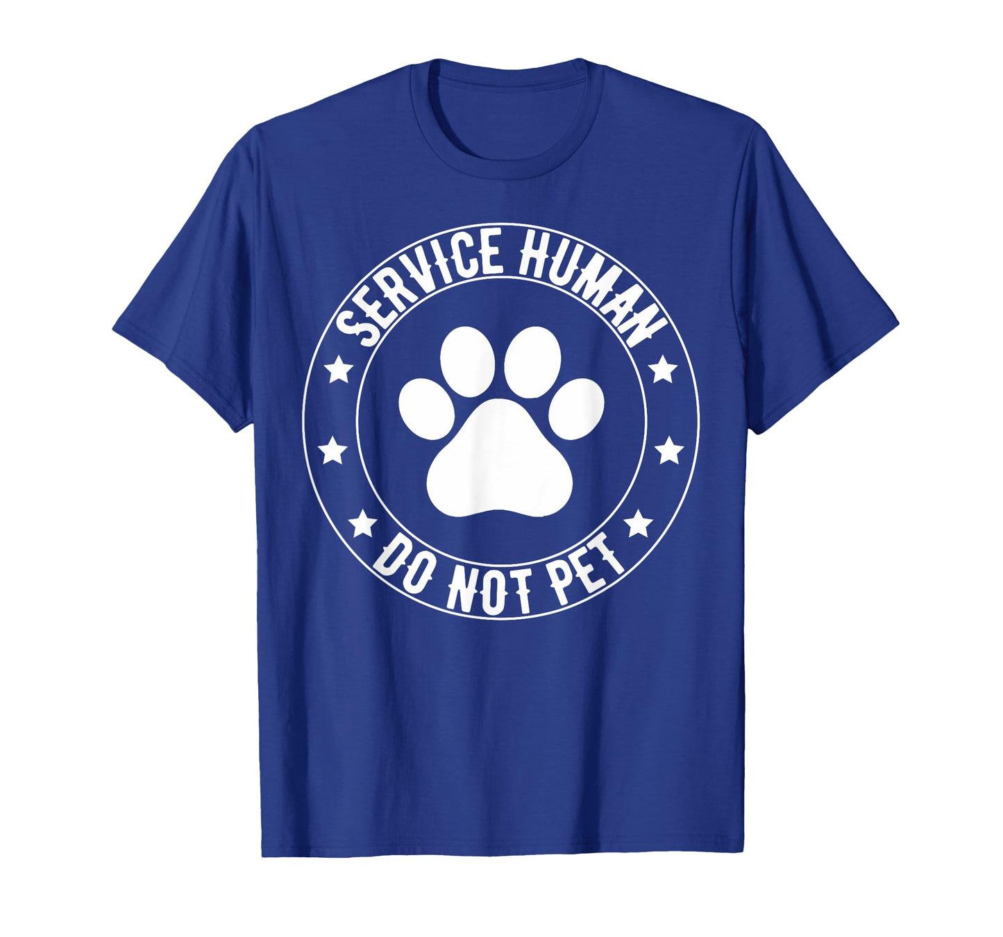 Service Dog Human Do Not Pet Funny Rescue Dog Owner Vintage T-Shirt