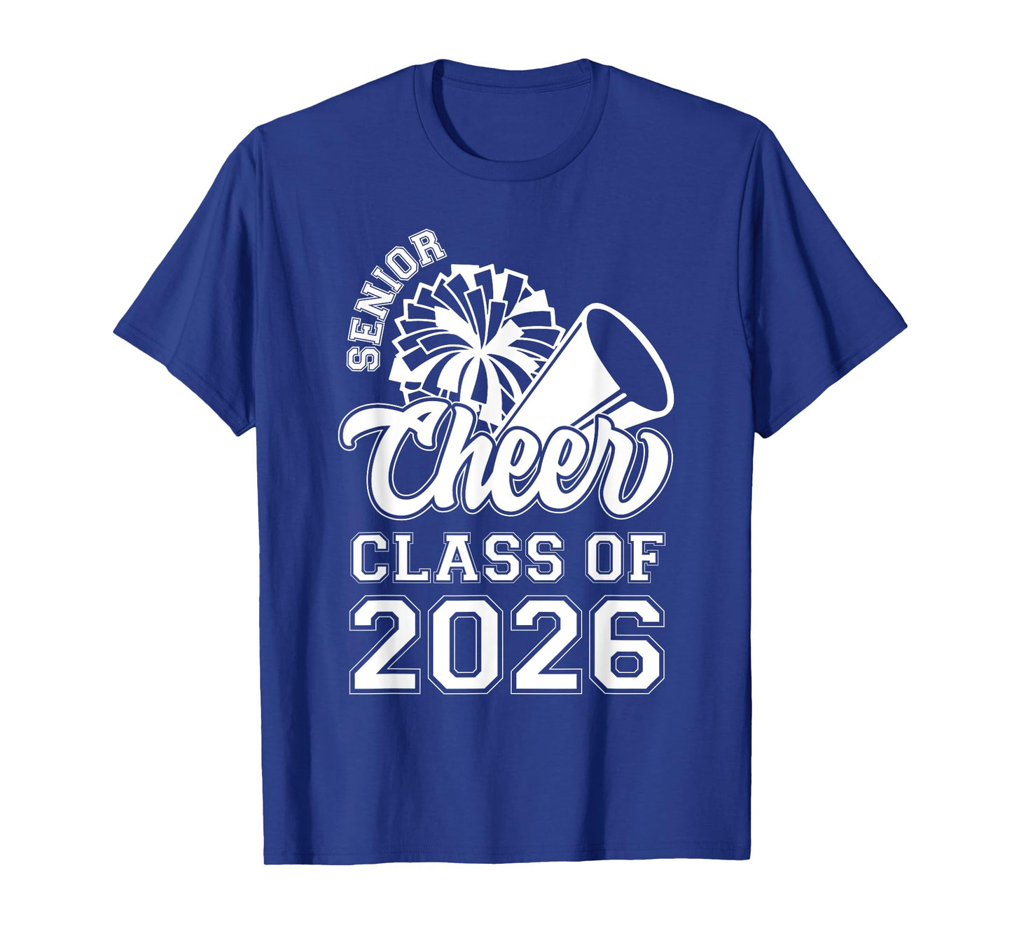 Senior Cheerleader Cheer Class Of 2026 Graduation Graduate T-Shirt