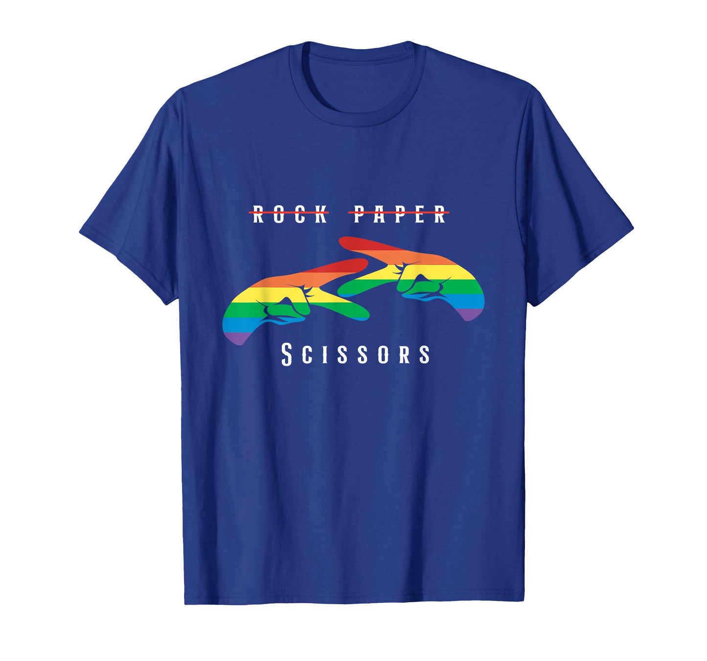 Rock Paper Scissors Funny Lesbian Pride LGBT T-Shirt