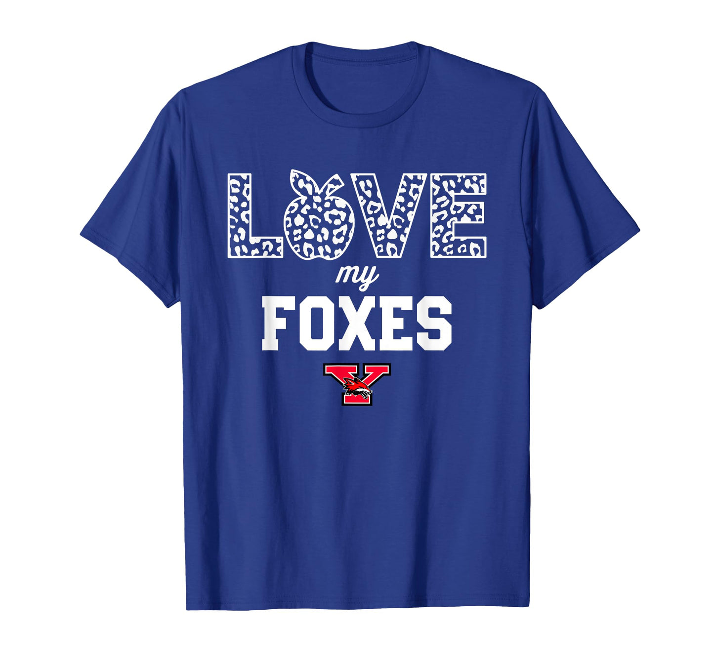 Yorkville Foxes Logo Love My Team HS T-Shirt