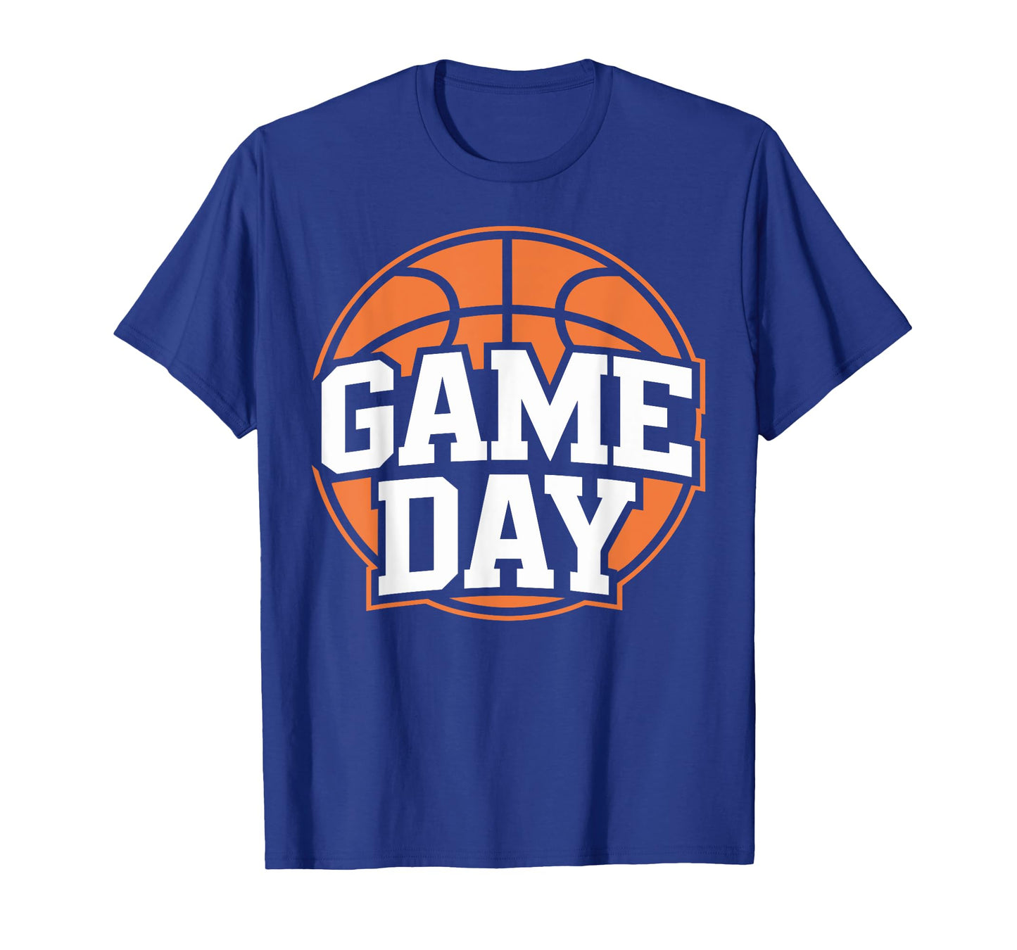 Game Day Basketball Sport Player Orange Ball Cool Graphic T-Shirt