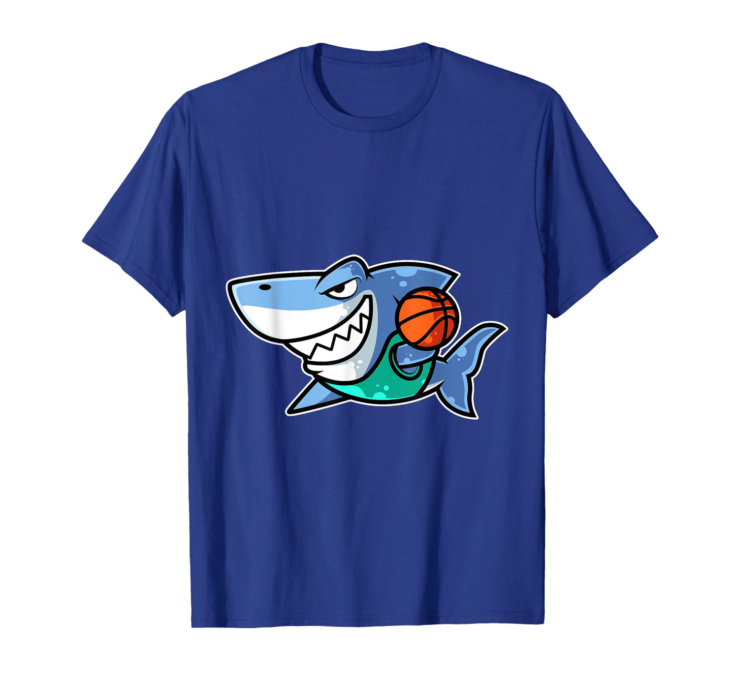 Shark Basketball Game Day Funny Team Sports B-ball T-Shirt