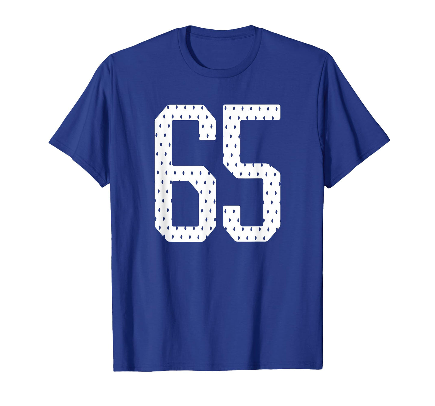Number 65 Sports Team 65th Jersey Varsity Birthday Football T-Shirt