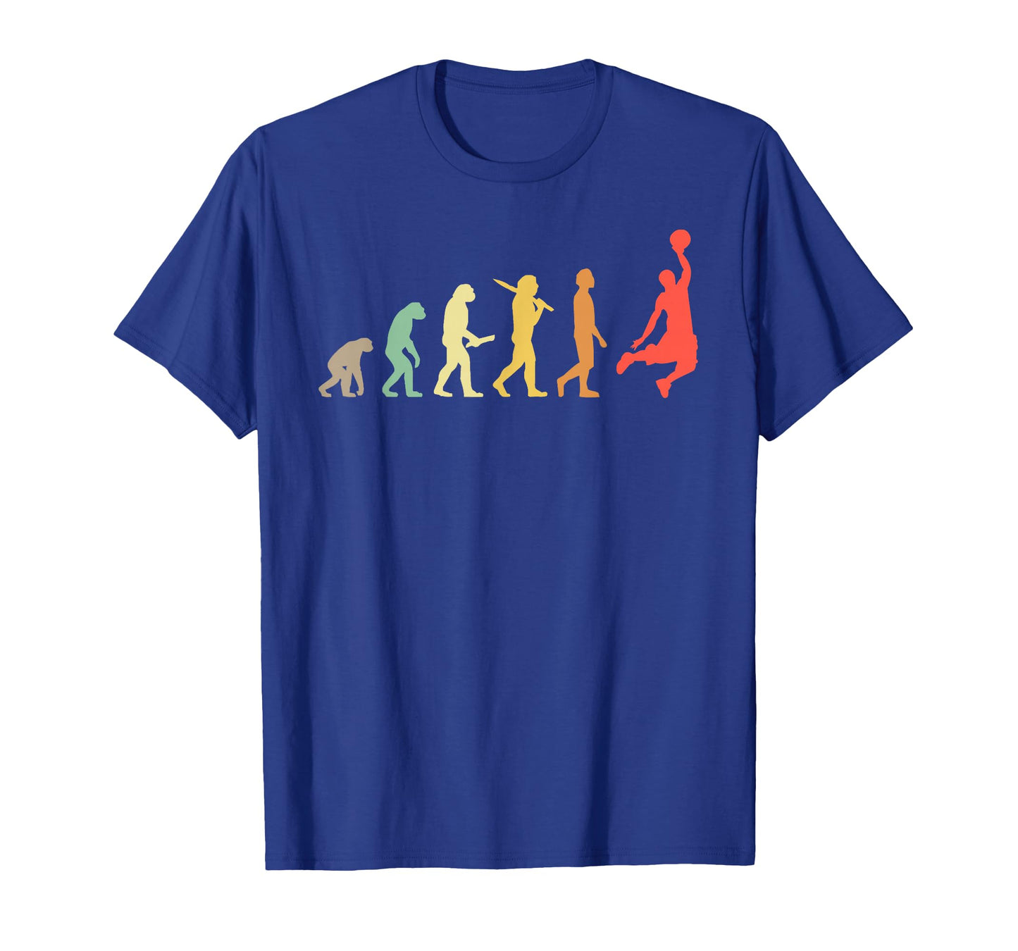 Retro Basketball Evolution Gift For Basketball Players T-Shirt