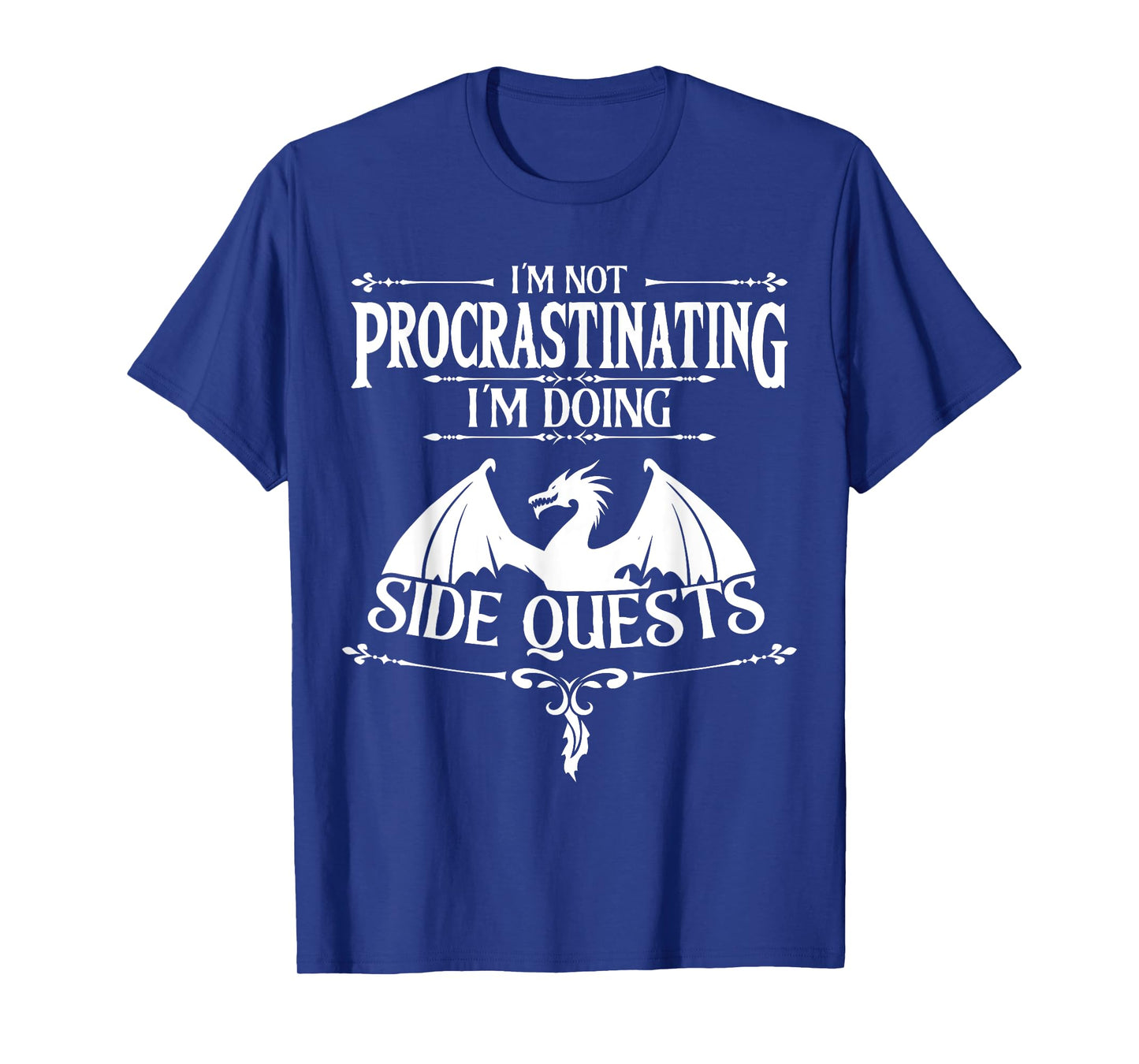 Gamers Family Matching Gaming Gamer Collections I'm Not Procrastinating I'm doing Side Quests Unisex Adult Gamer Modern Video Game T-Shirt Black Small