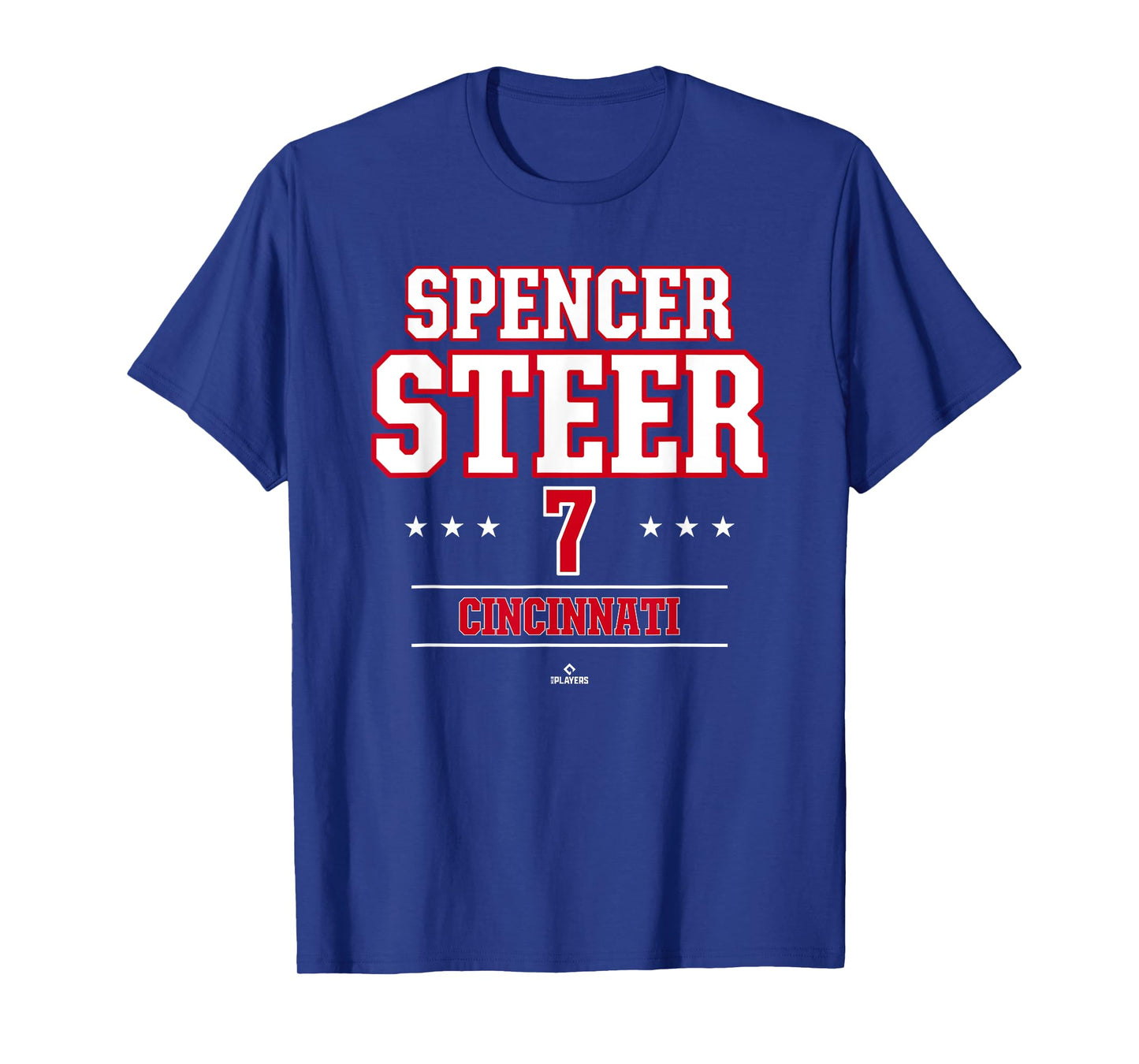 Baseball Star Spencer Steer Cincinnati MLBPA T-Shirt