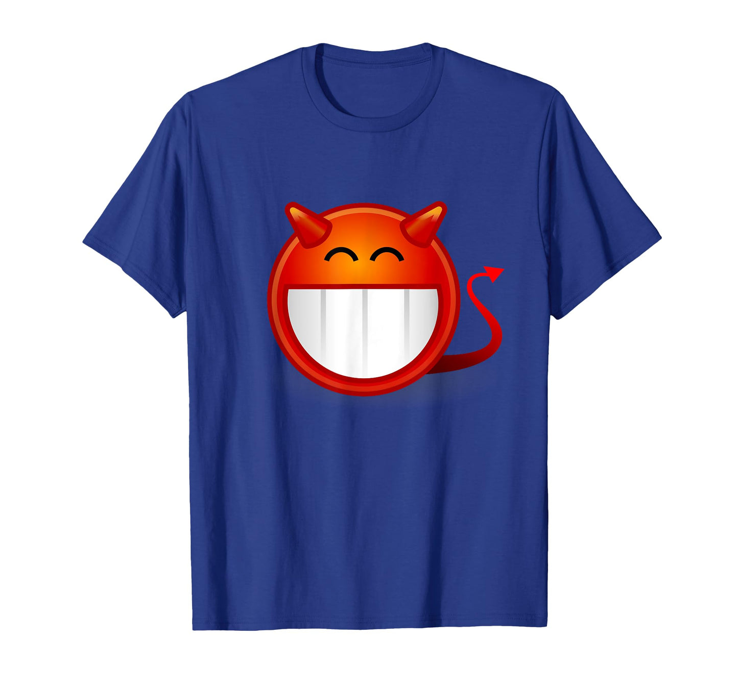 Evil Devil With Horns Emoticon T-Shirt - Satan - Lucifer 666