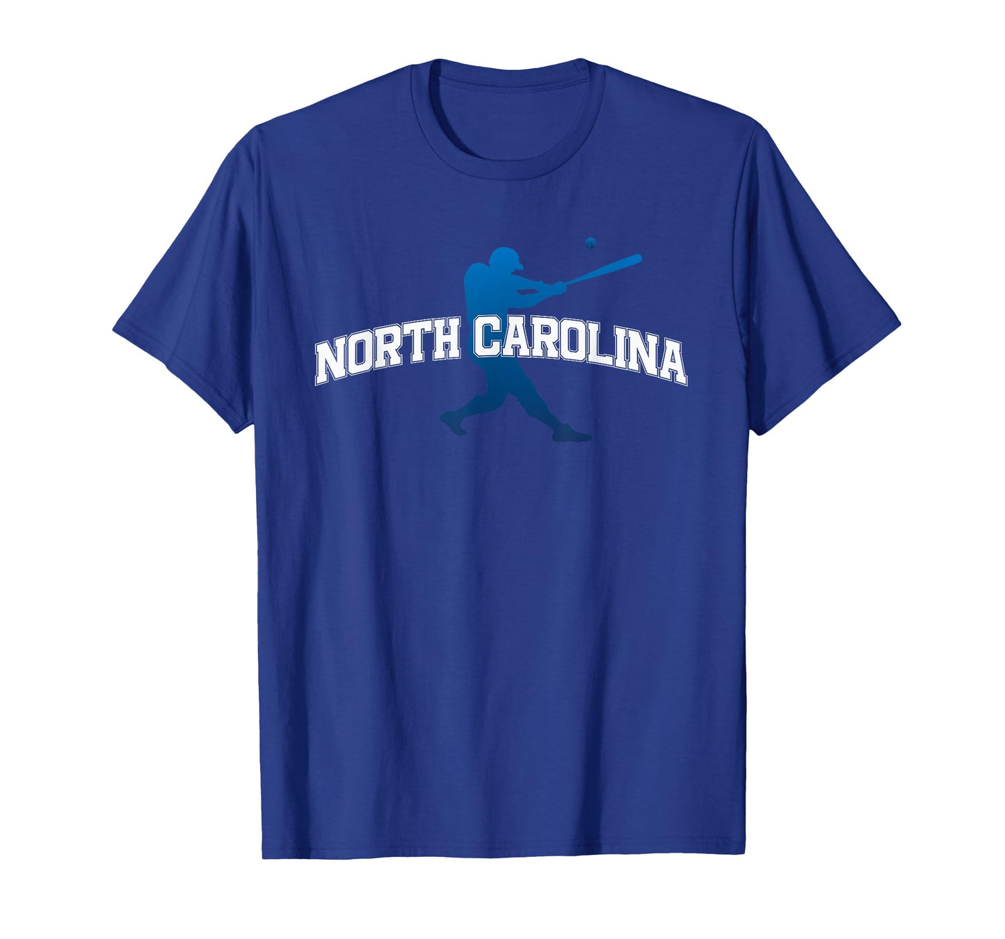 North Carolina Baseball Player Team Blue T-Shirt
