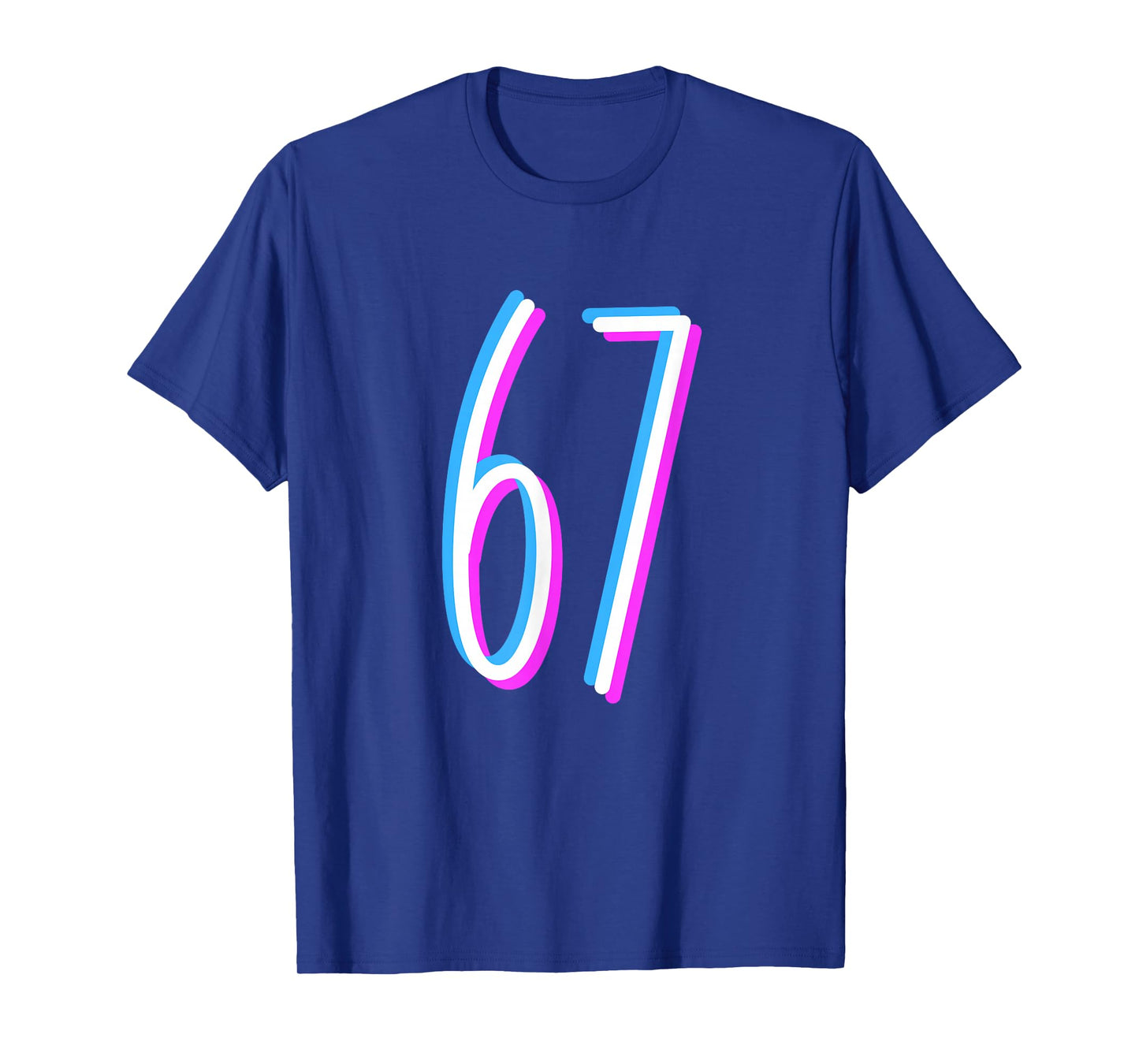 67 Meme 6 7 Six Seven Number Costume T-Shirt