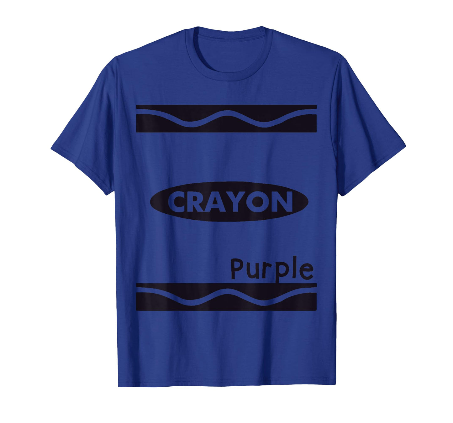 Purple-Crayon Graphic Halloween Costume Group Team Matching T-Shirt