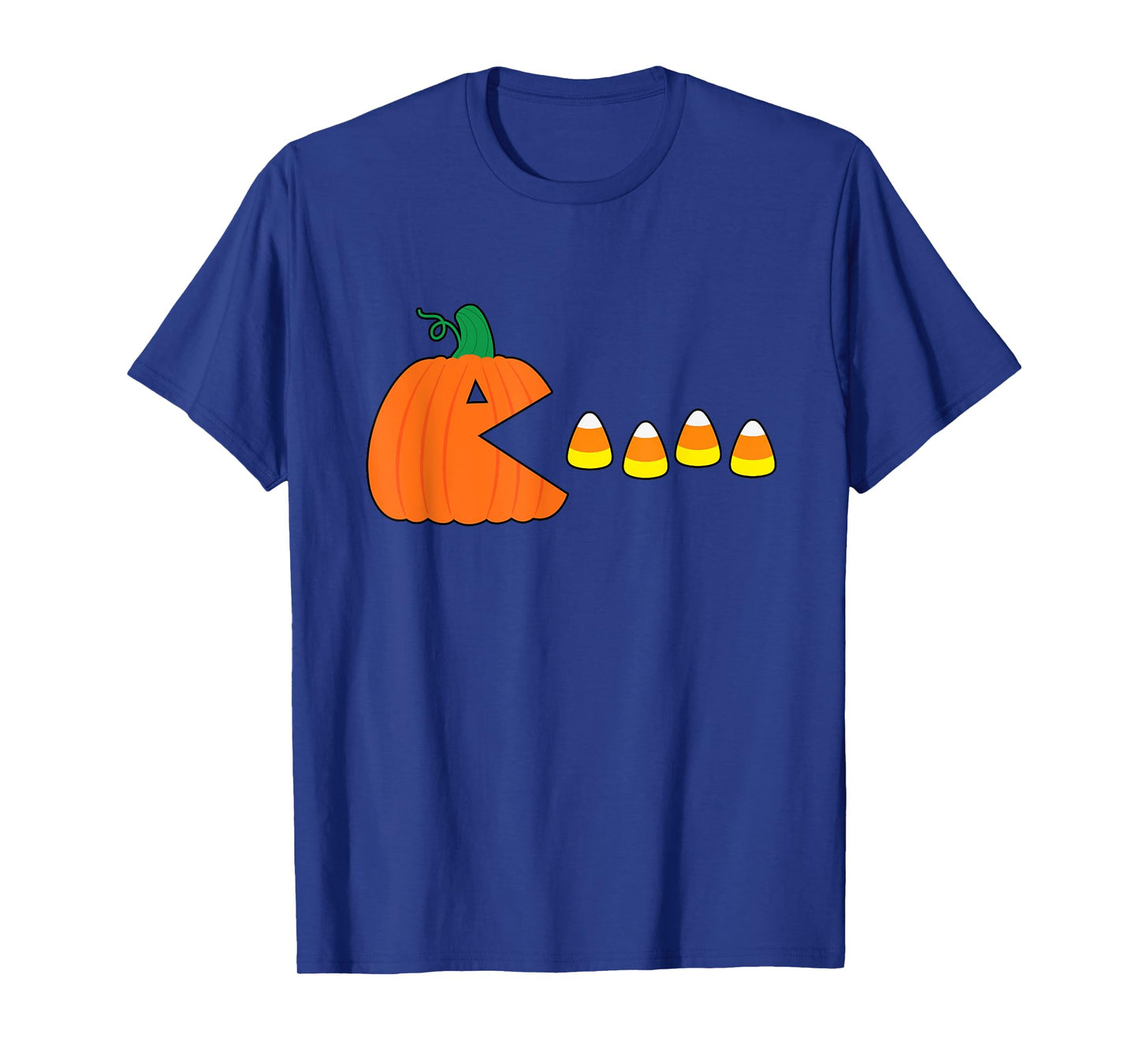 Funny Halloween Pumpkin Eating Candy Corn Halloween Gamer T-Shirt