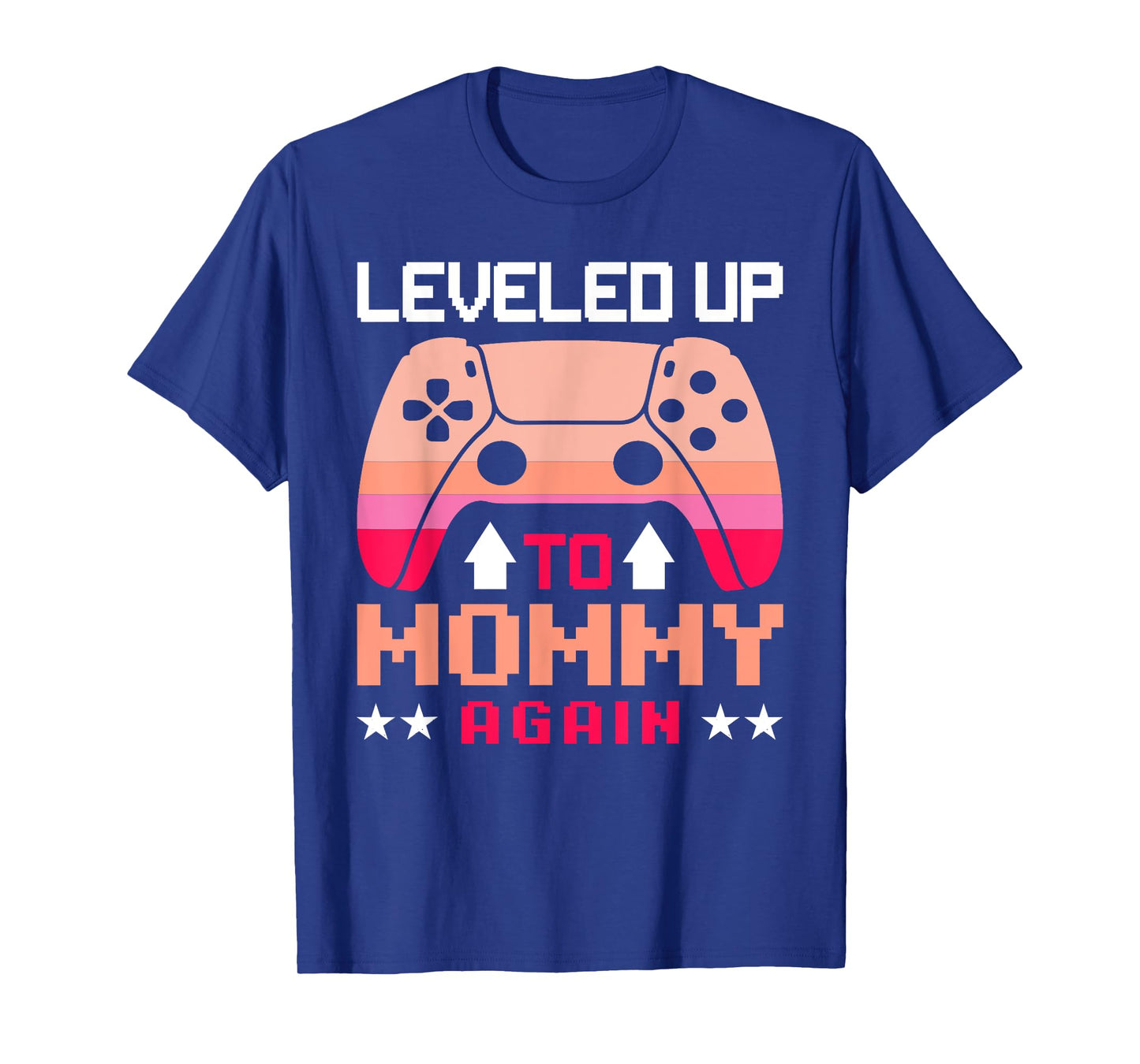 Vintage Retro Leveling Up to Mom Again Soon to Be Mom Again T-Shirt
