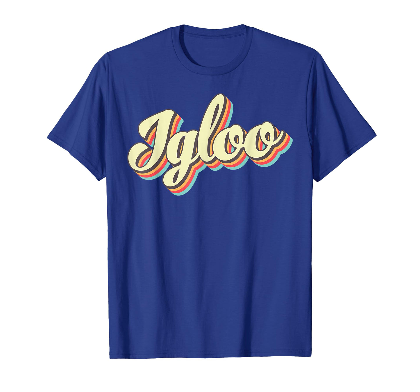 Igloo TShirt Retro Art Baseball Font Vintage T-Shirt