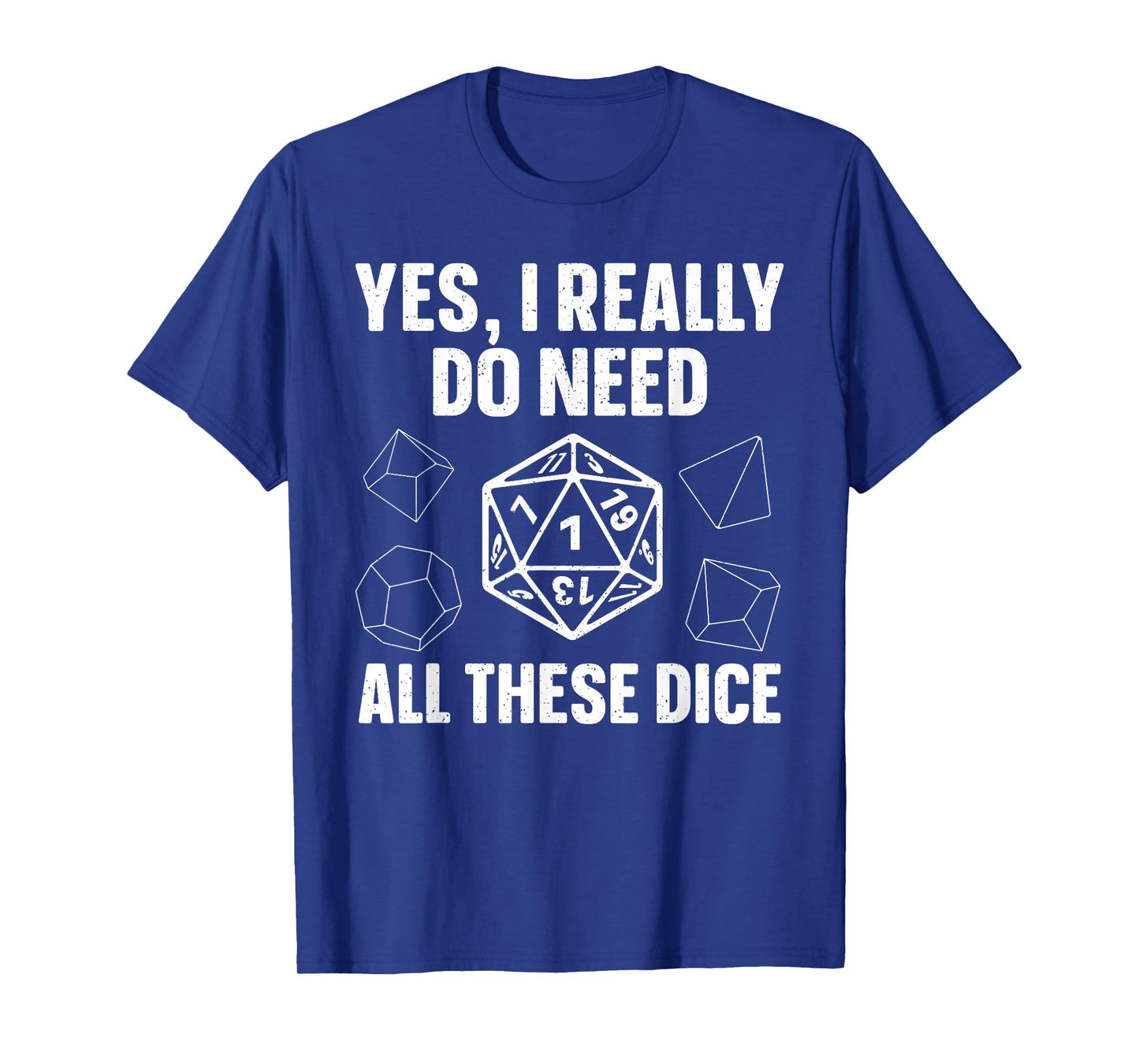 Cool Polyhedral Dice Art For Men Women RPG Gaming D20 Dice T-Shirt