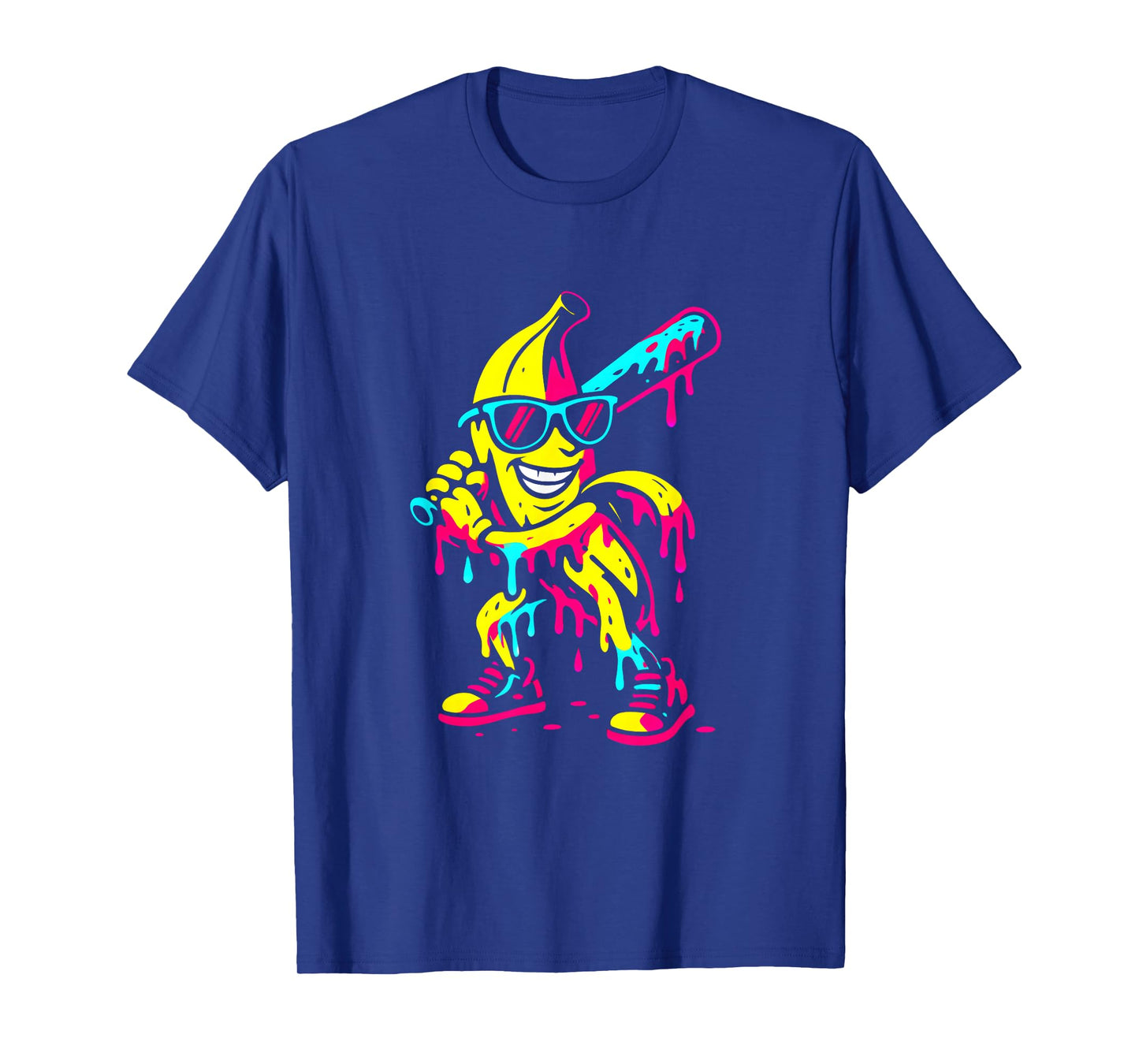 Banana Funny Baseball Drip Kids Youth Boys Girls T-Shirt