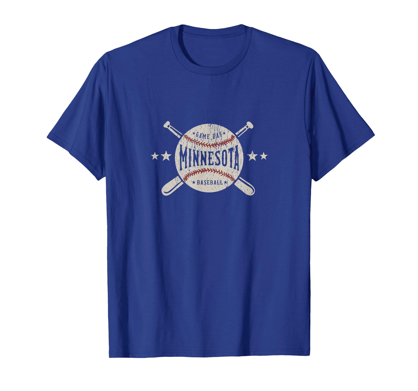 Minnesota MN T-Shirt Vintage Baseball Graphic Tee T-Shirt