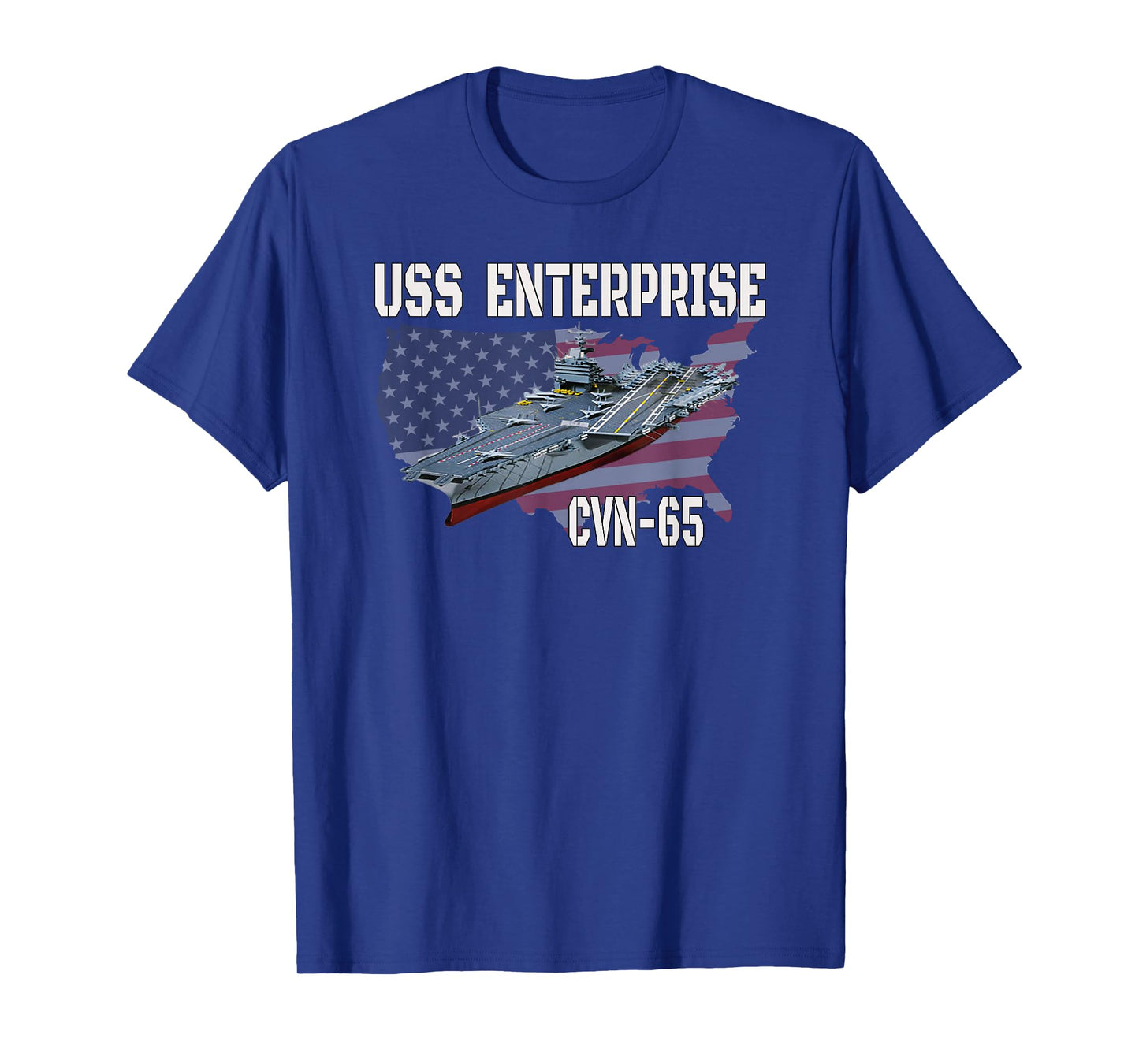 USS Enterprise CVN-65 Aircraft Carrier Veterans Day T-Shirt