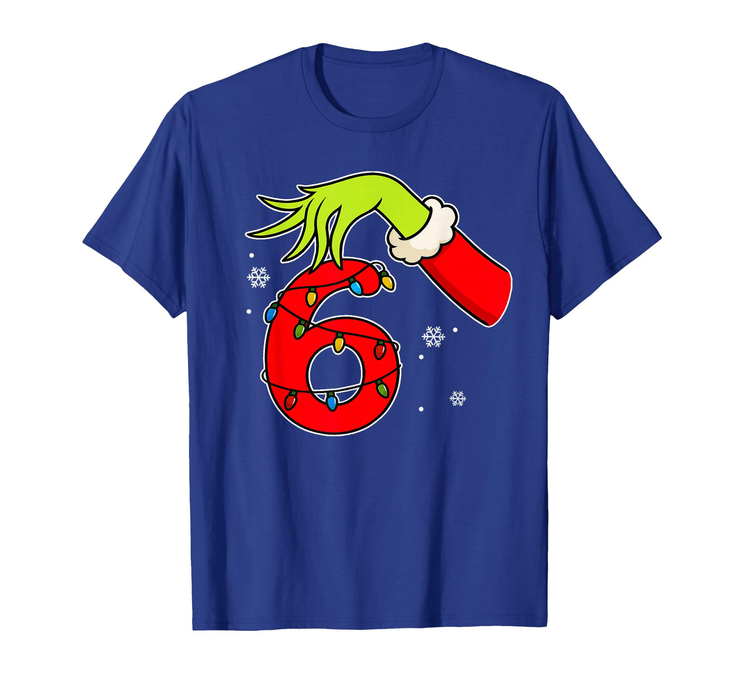 Fun Number 6 Christmas 67 Six Seven Meme Xmas Men Women Kids T-Shirt